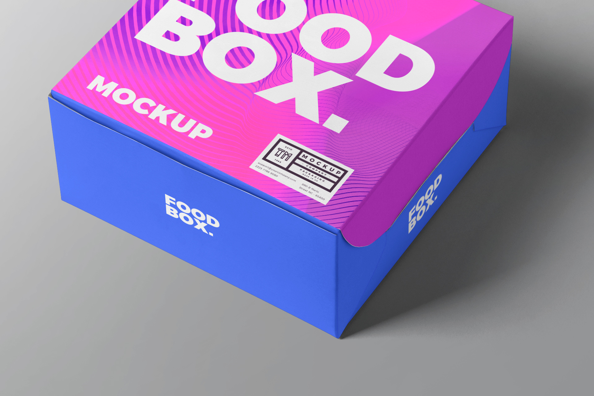 3D food packaging mock-up