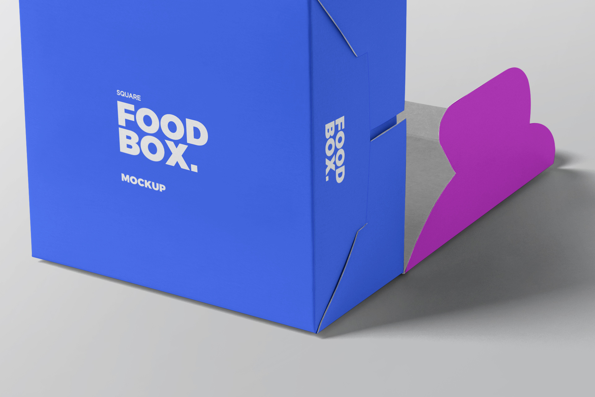 3D food box mock-up