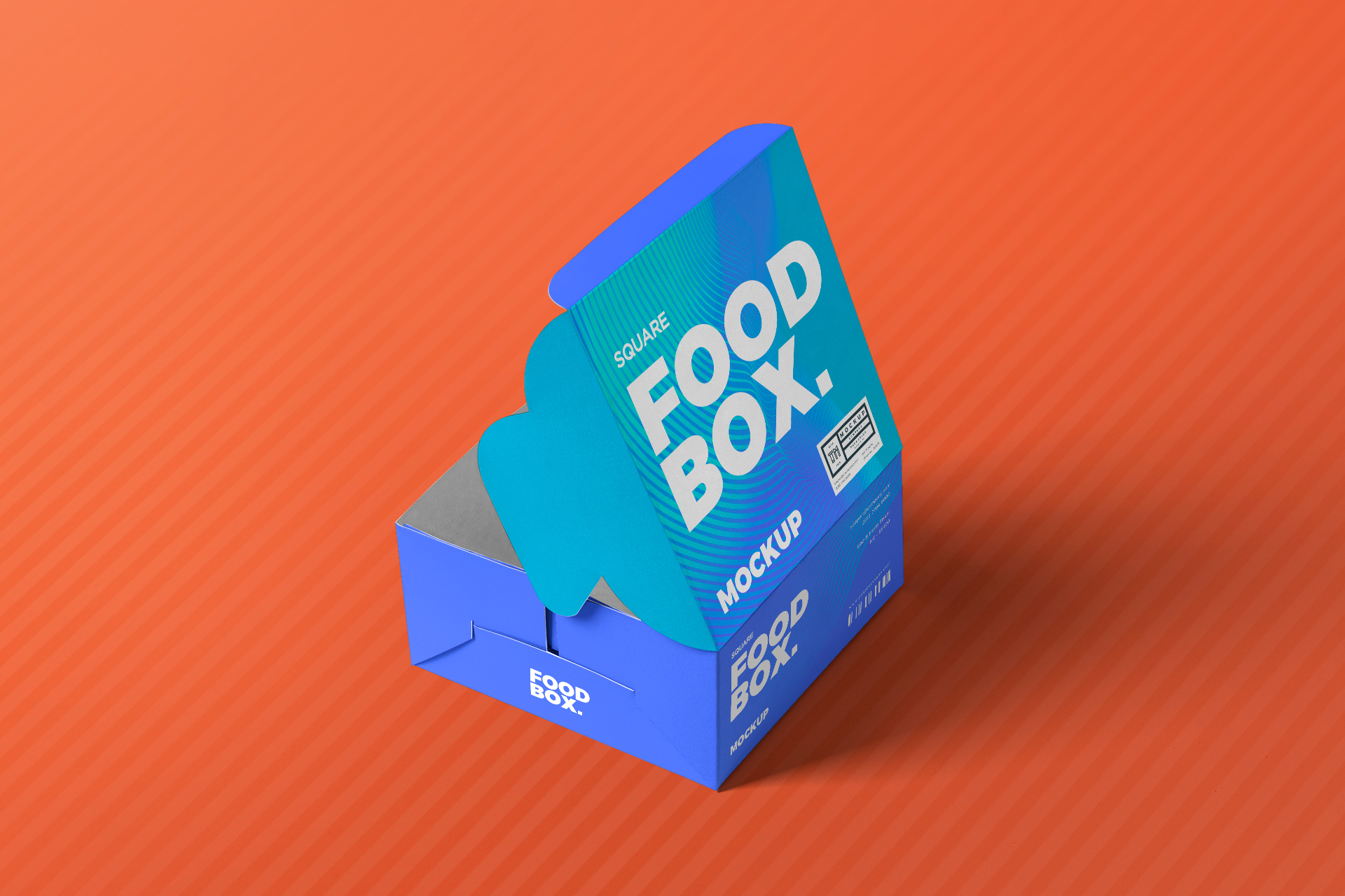 Eco-Friendly Food Packaging Box Mockup