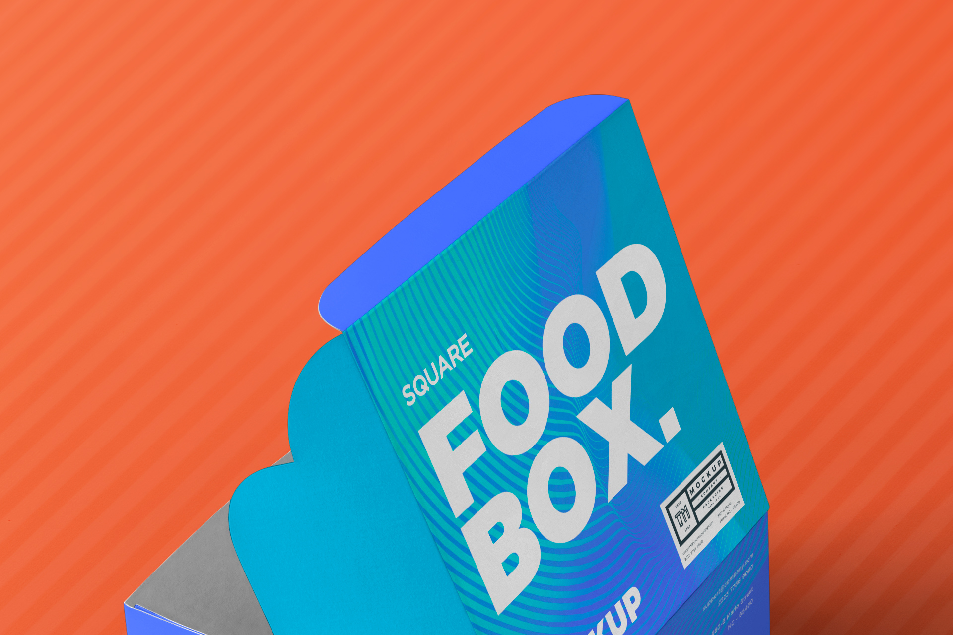eco-friendly food box mock-up