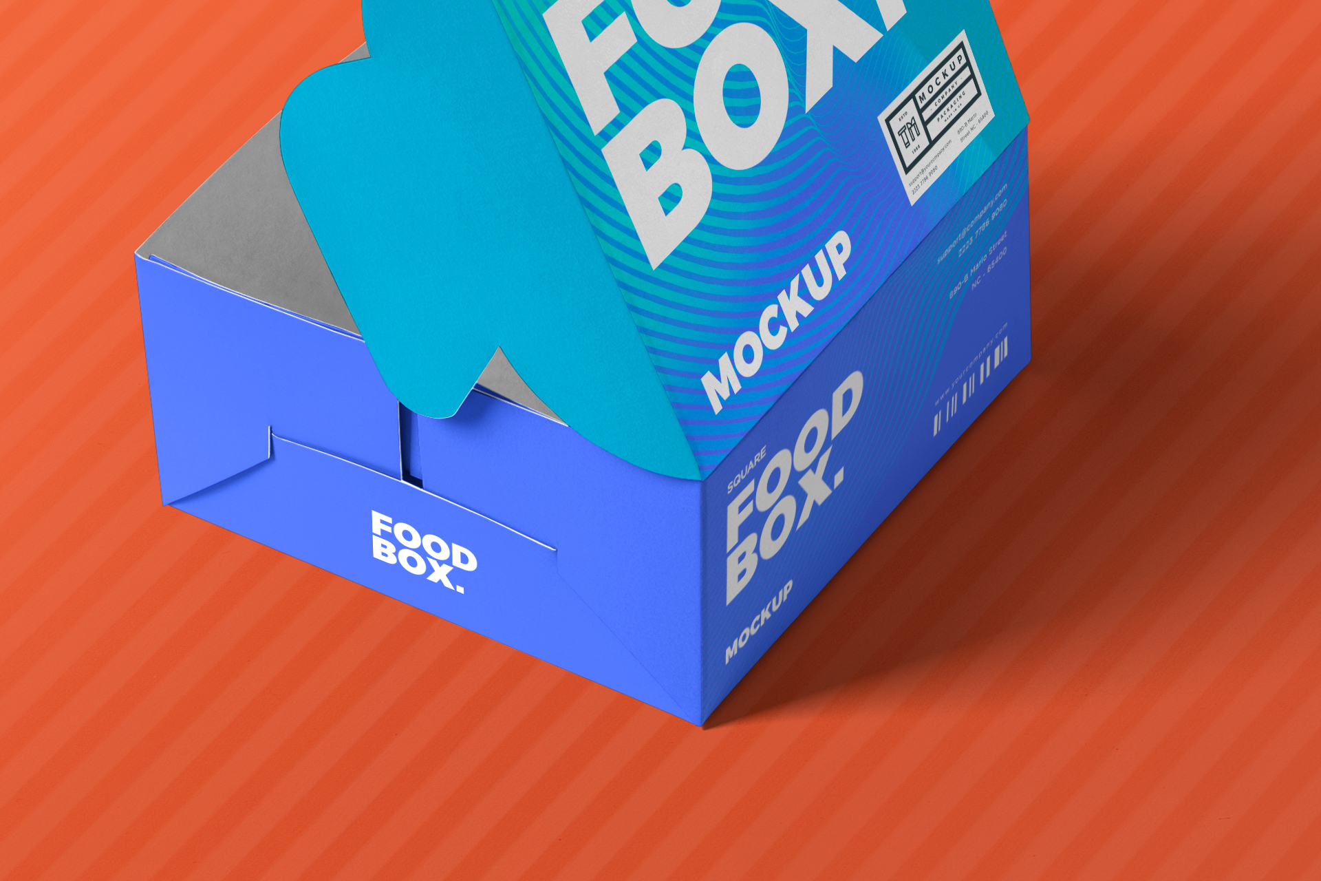 eco-friendly food box mock-up