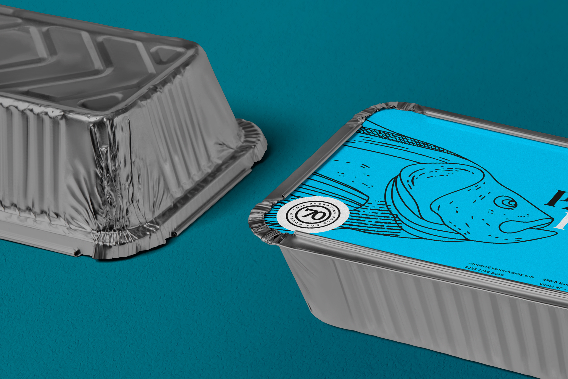 disposable food container PSD