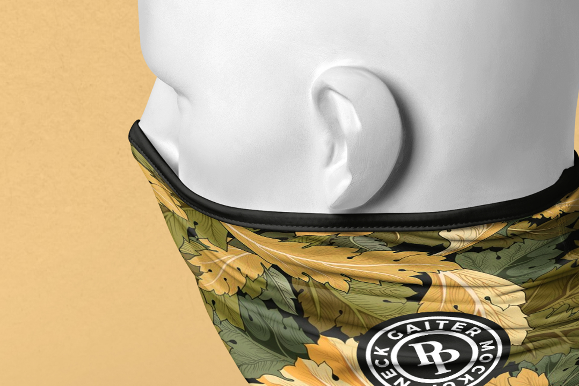 3D face cover mock-up