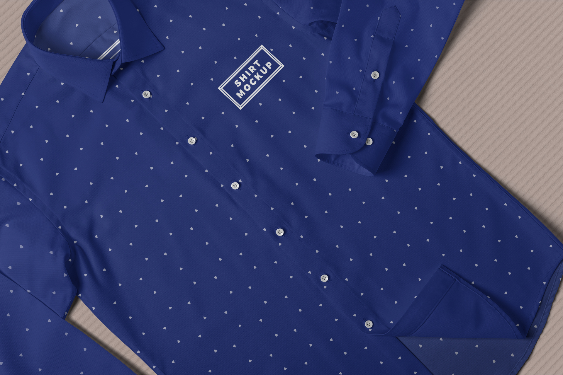 Close-Up Button-Up Shirt Mockup for Detail Presentation