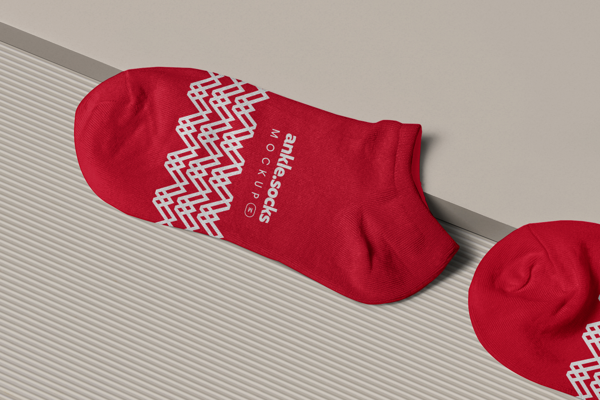 ankle socks mock-up
