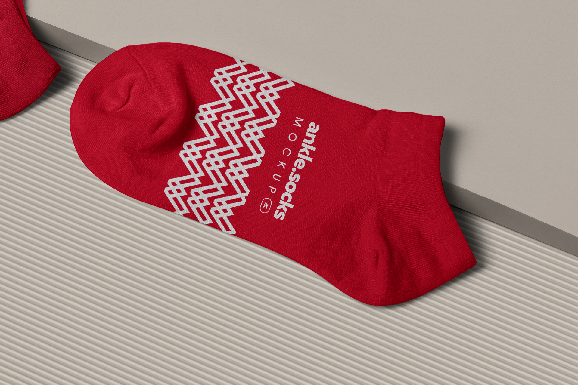 ankle socks mock-up