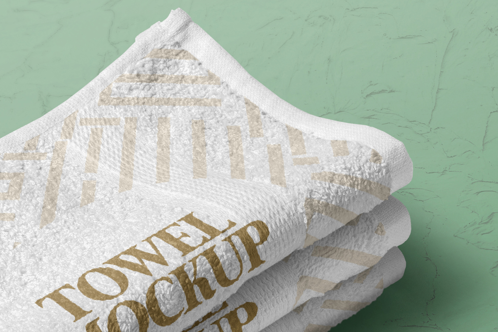 bath towel mock-up
