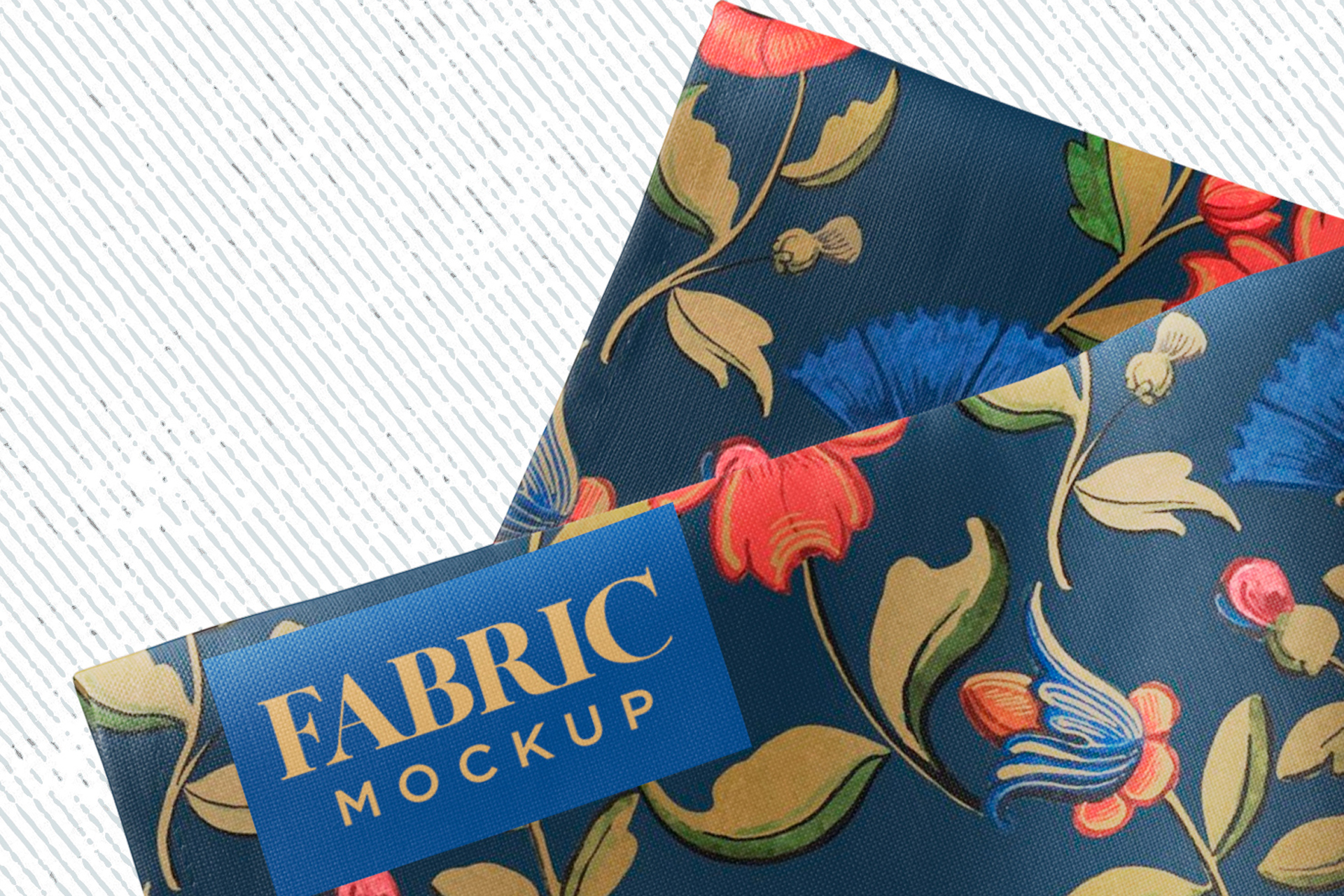detailed textile mock-up