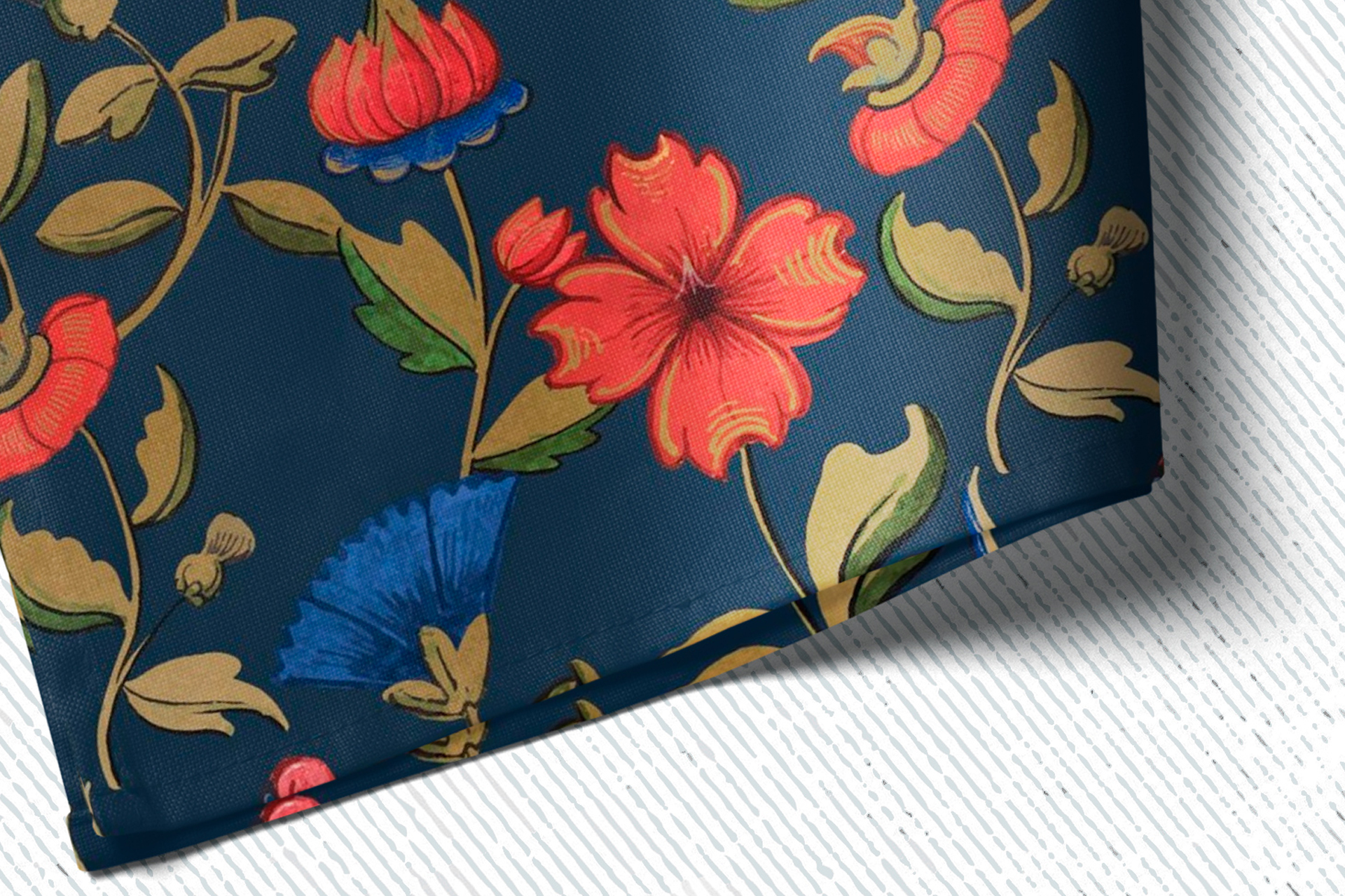 detailed textile mock-up