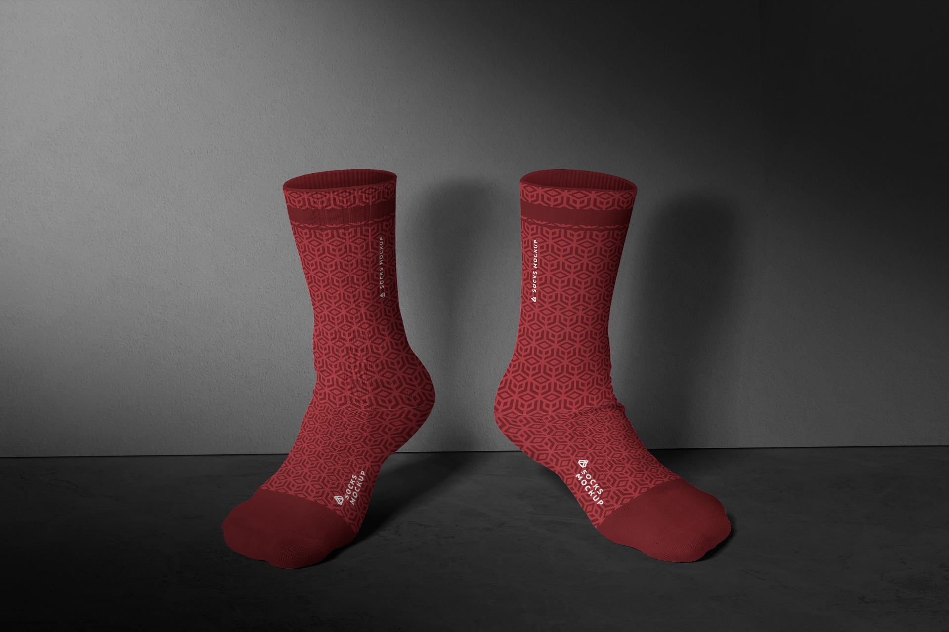 High-Quality Socks Mockup Realistic Floating PSD
