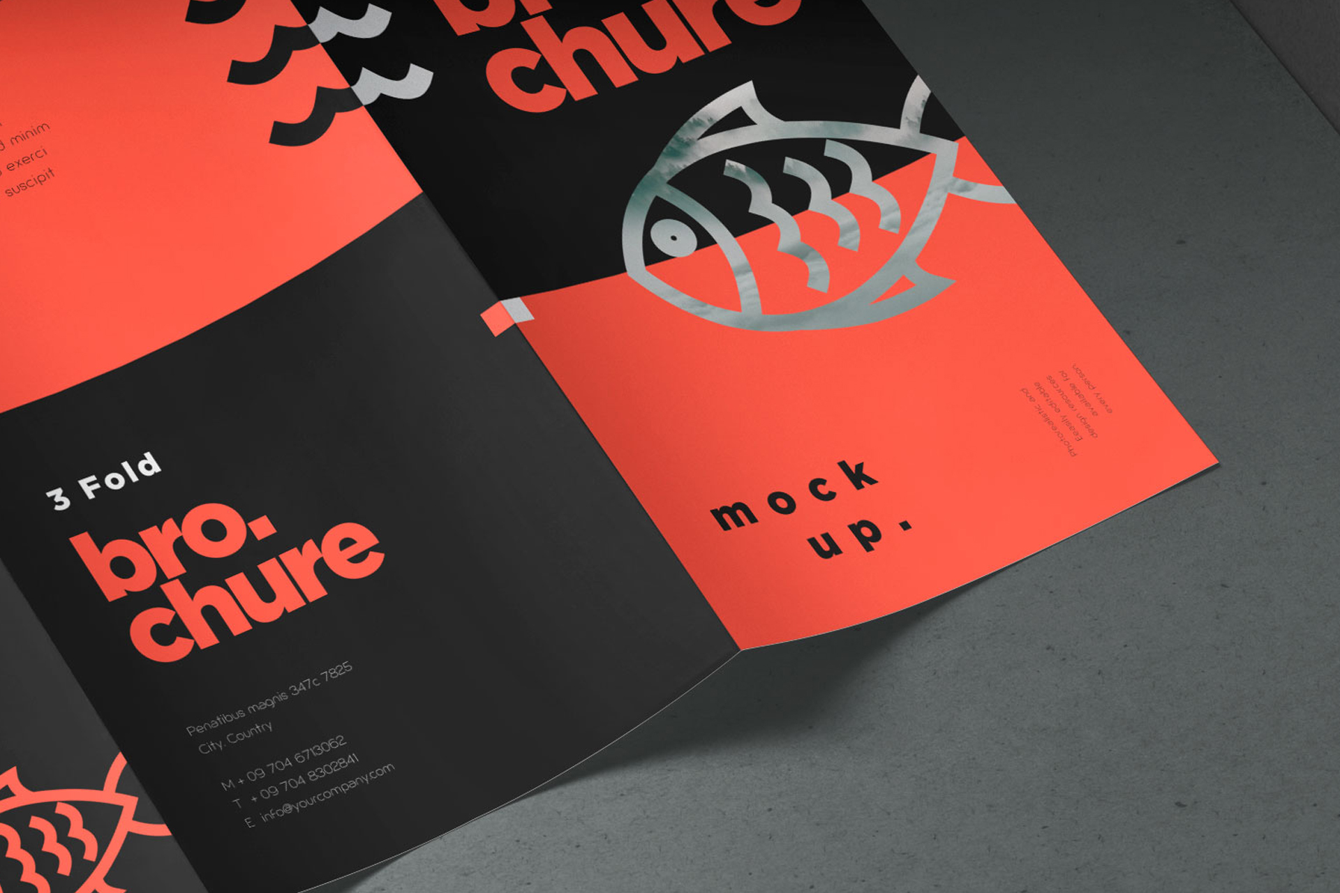 advertising material mockup