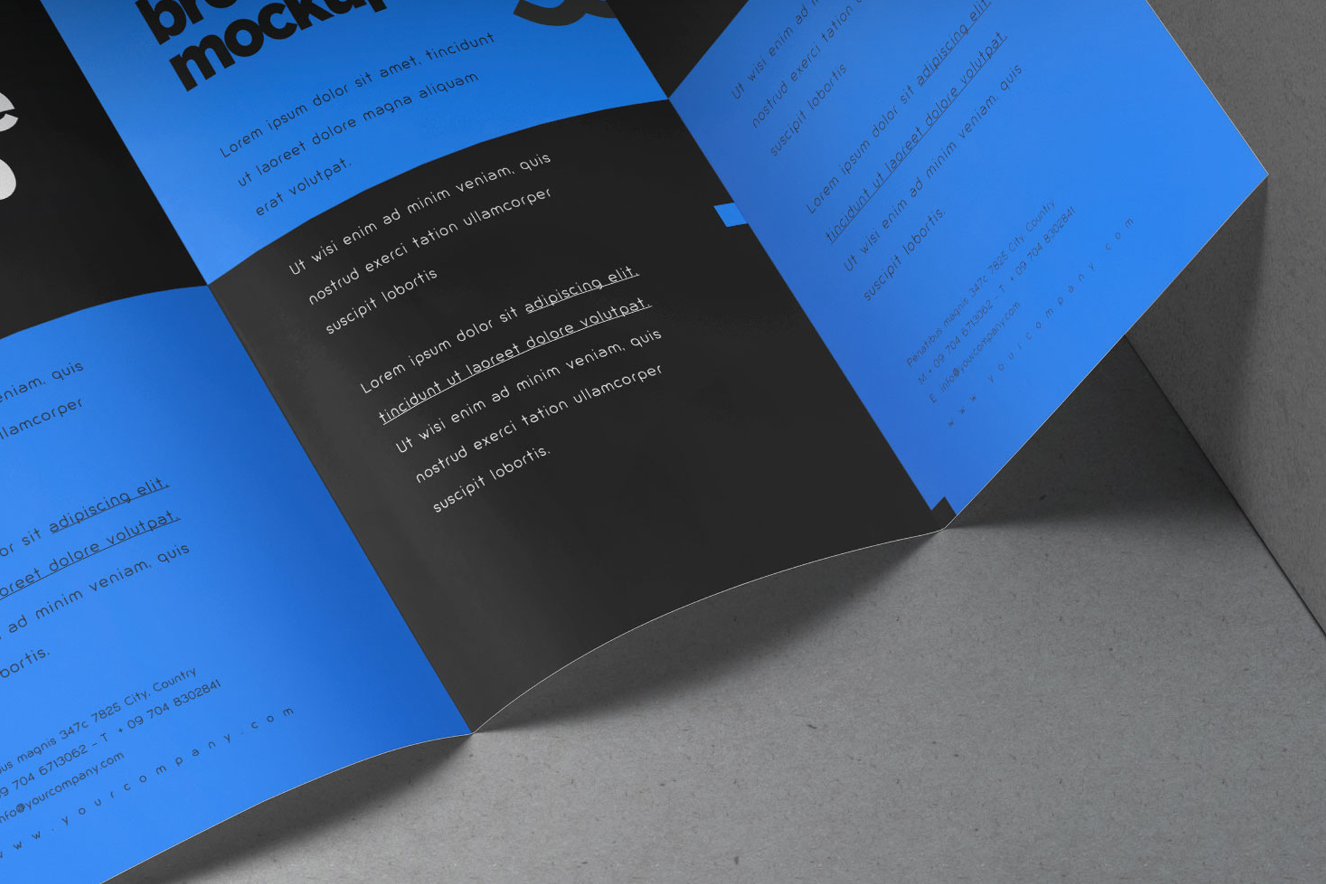 advertising material PSD