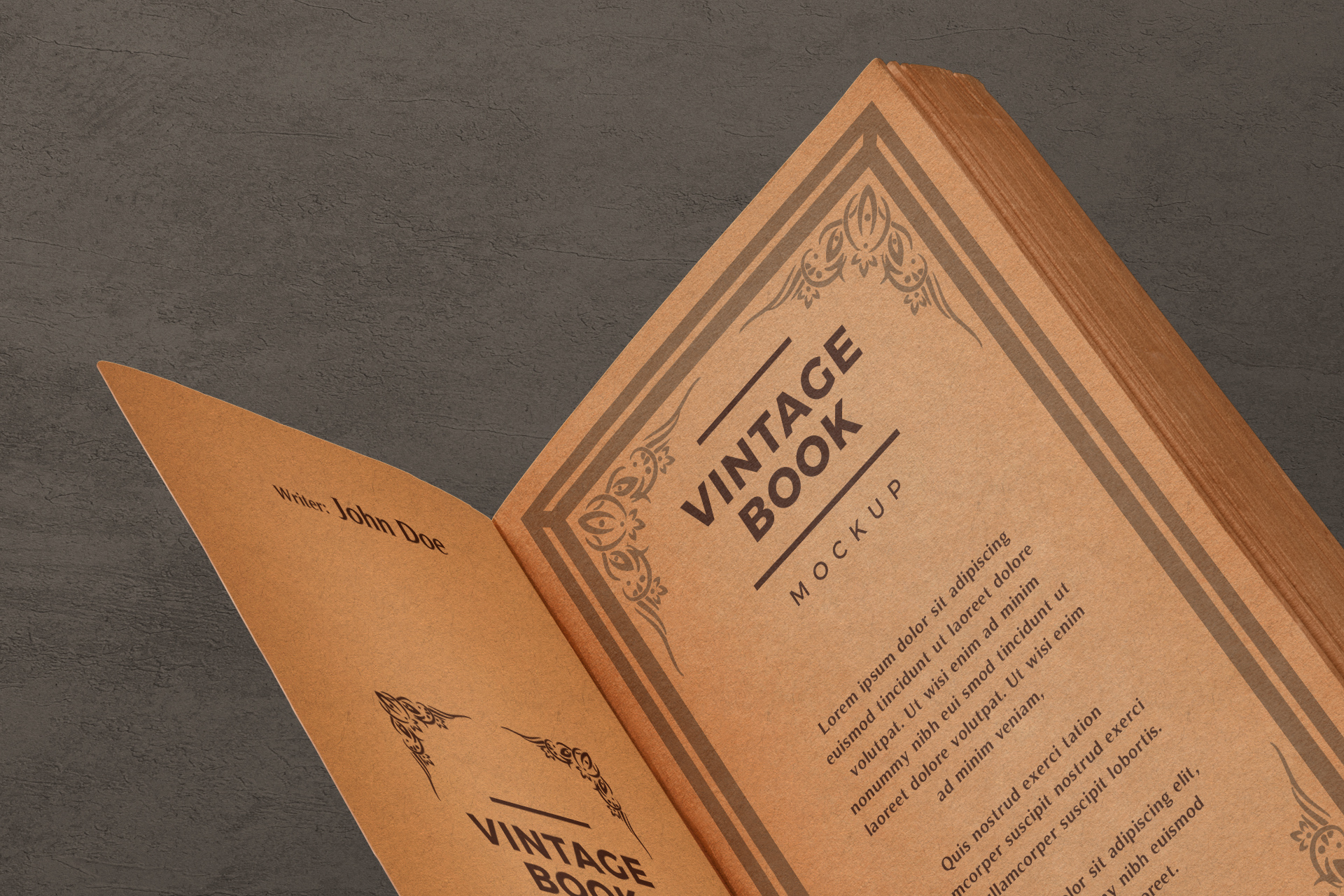 book publishing mockup