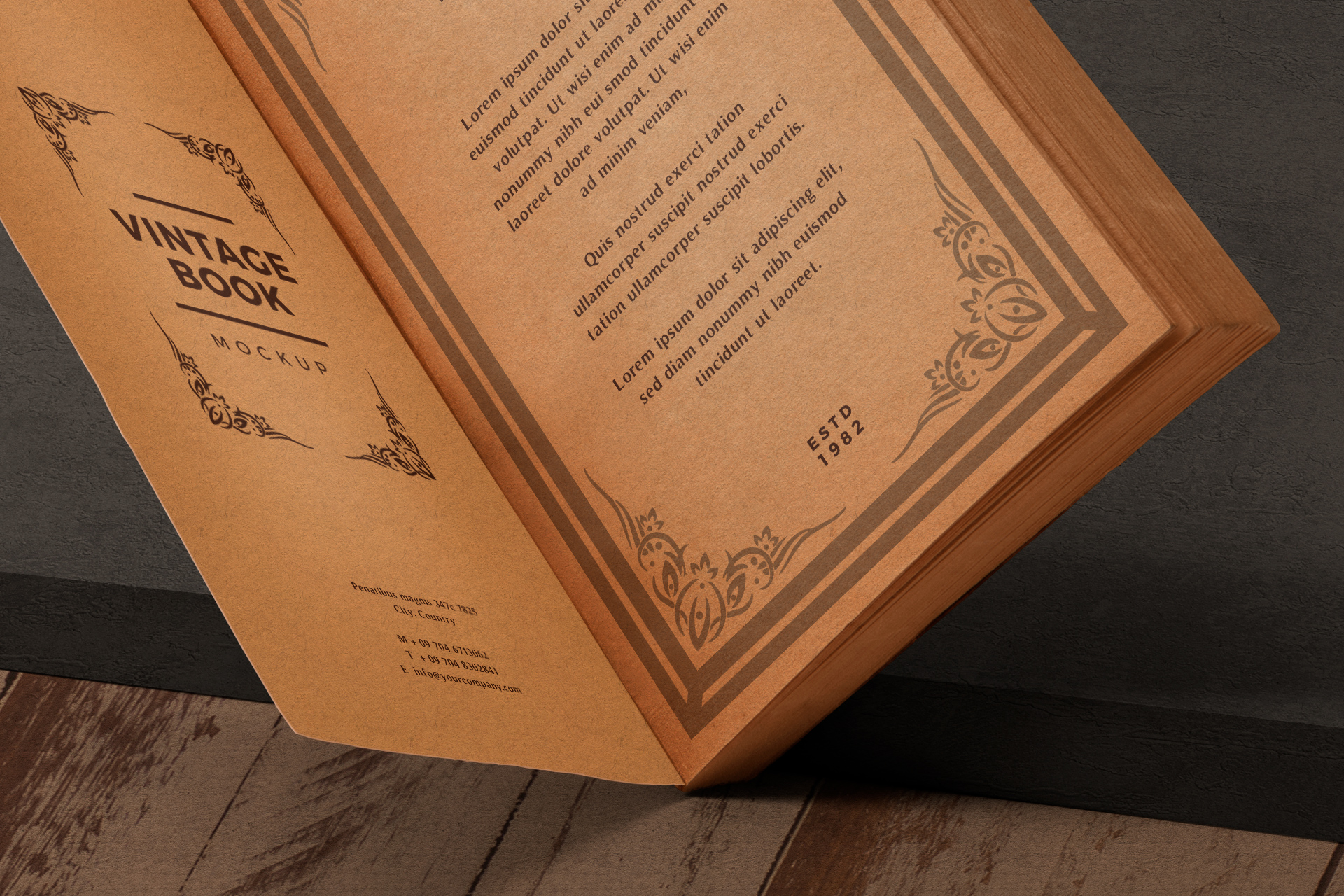 book publishing mockup