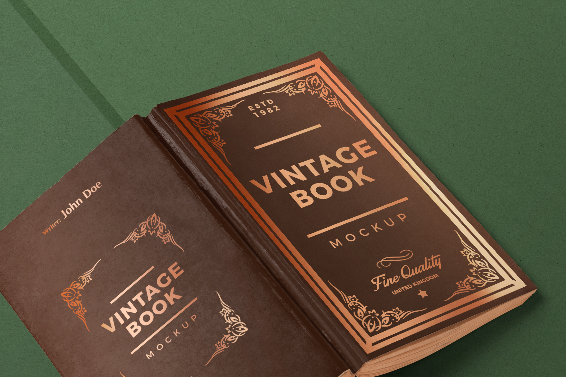 book publishing mockup