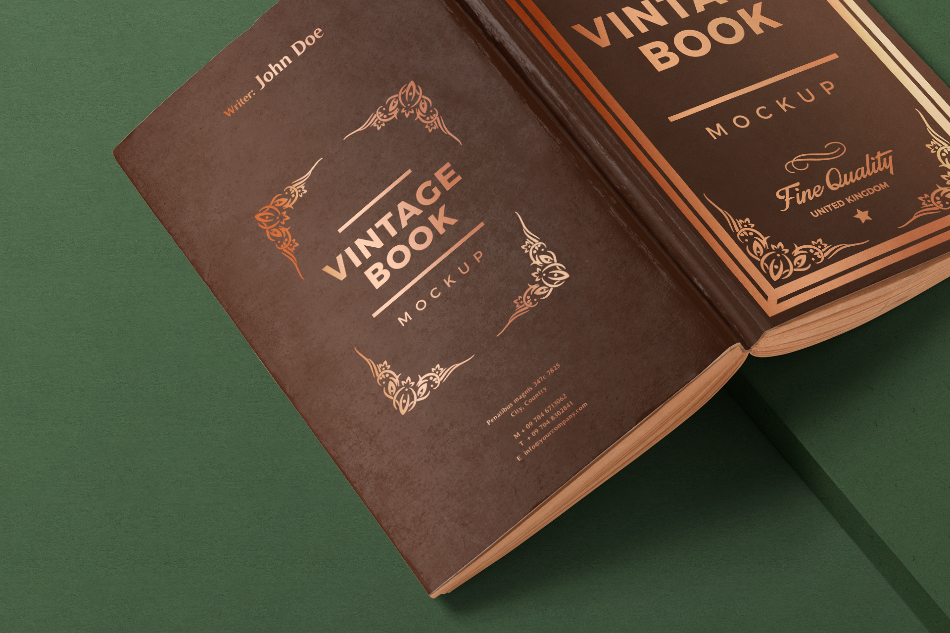 book publishing mockup