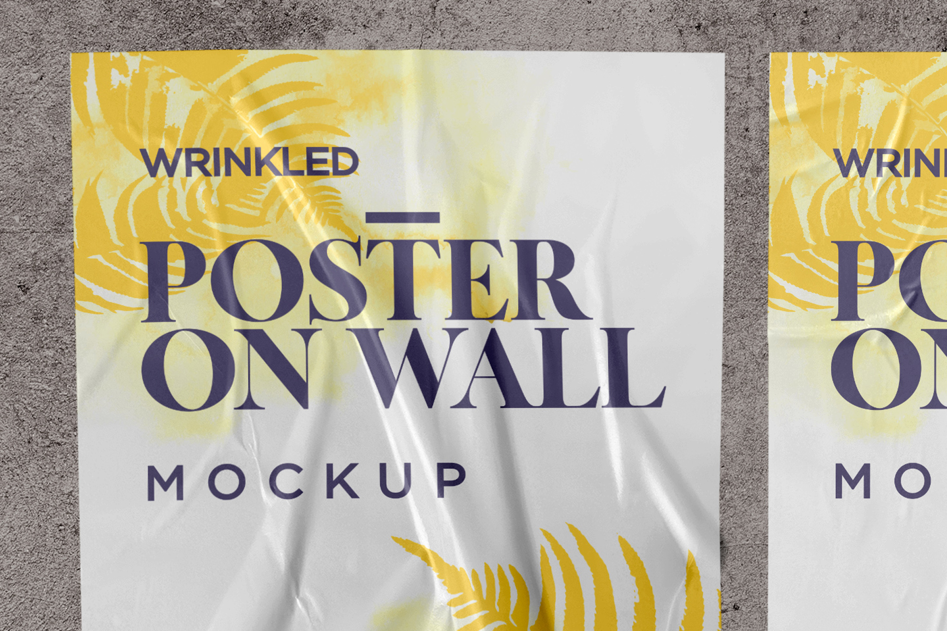 grunge poster mock-up