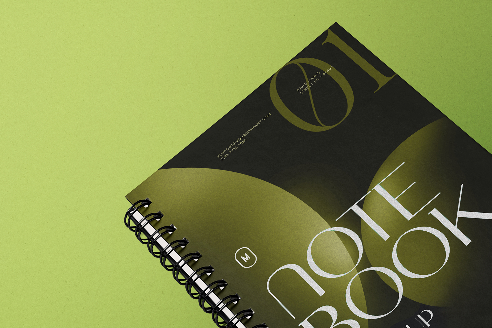 branding notebook mockup