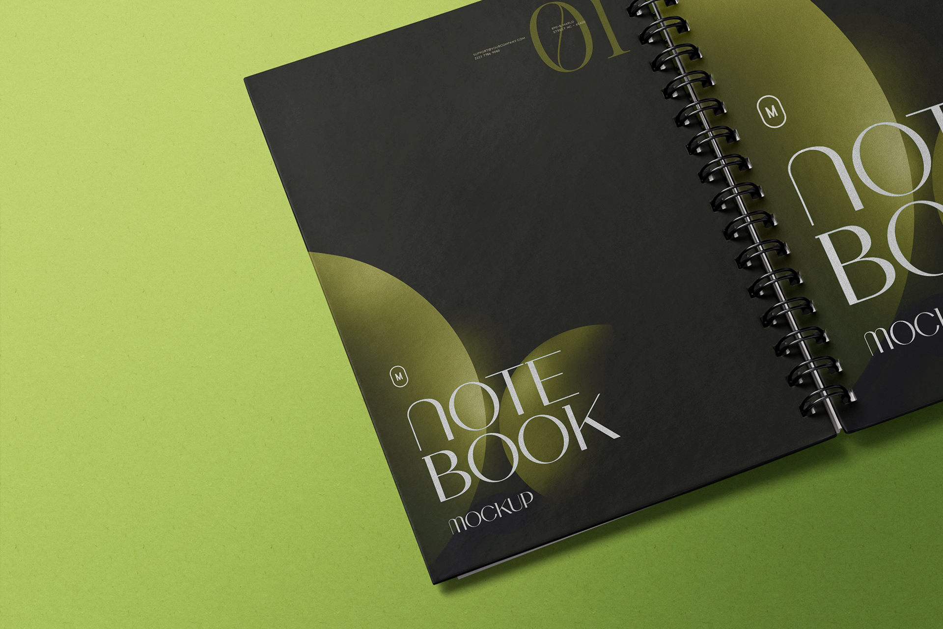 custom diary mockup