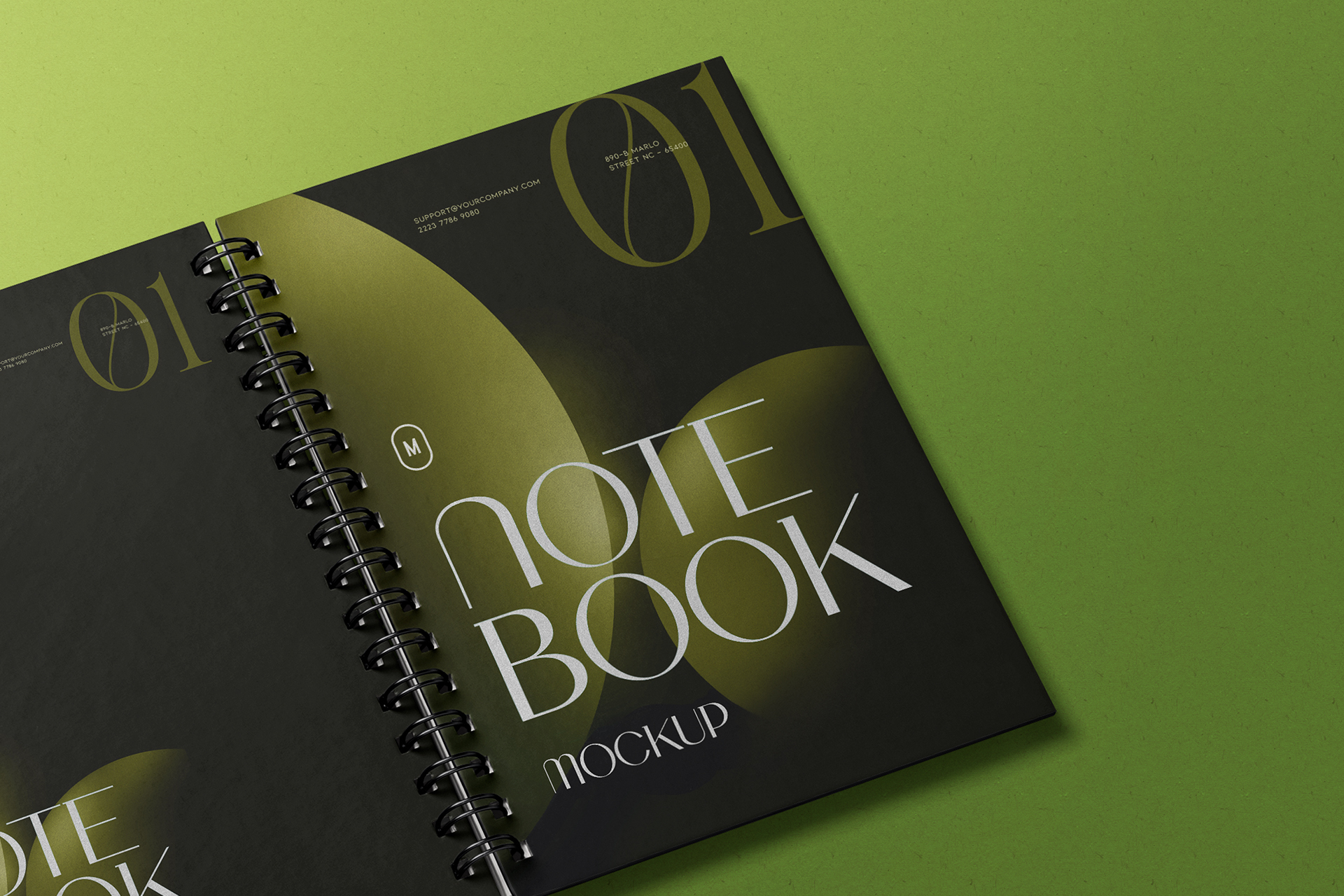 custom diary mockup
