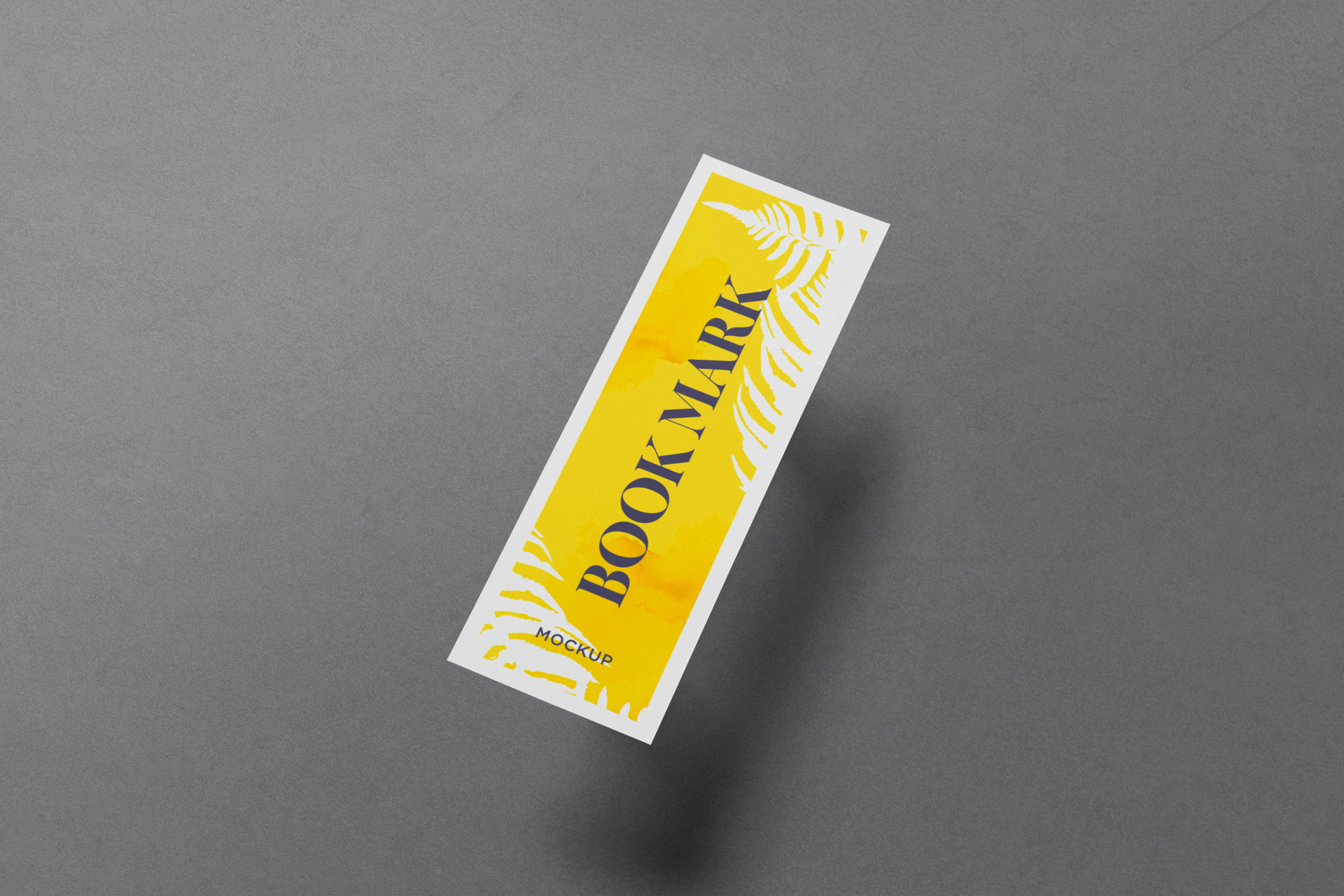 Curved Bookmark Mockup for Realistic Presentations