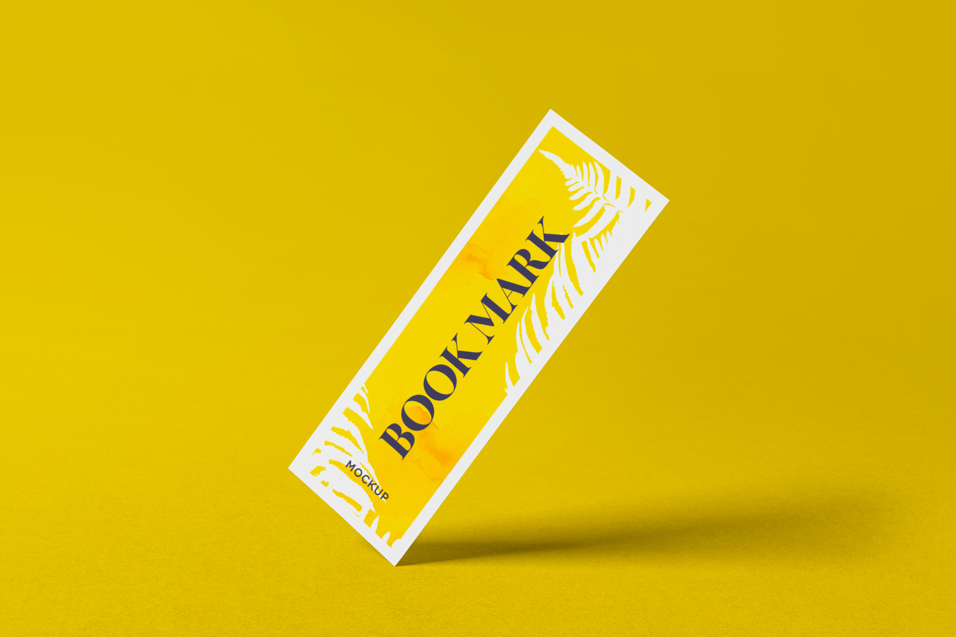 Paper Bookmark Mockup for Custom Stationery Design