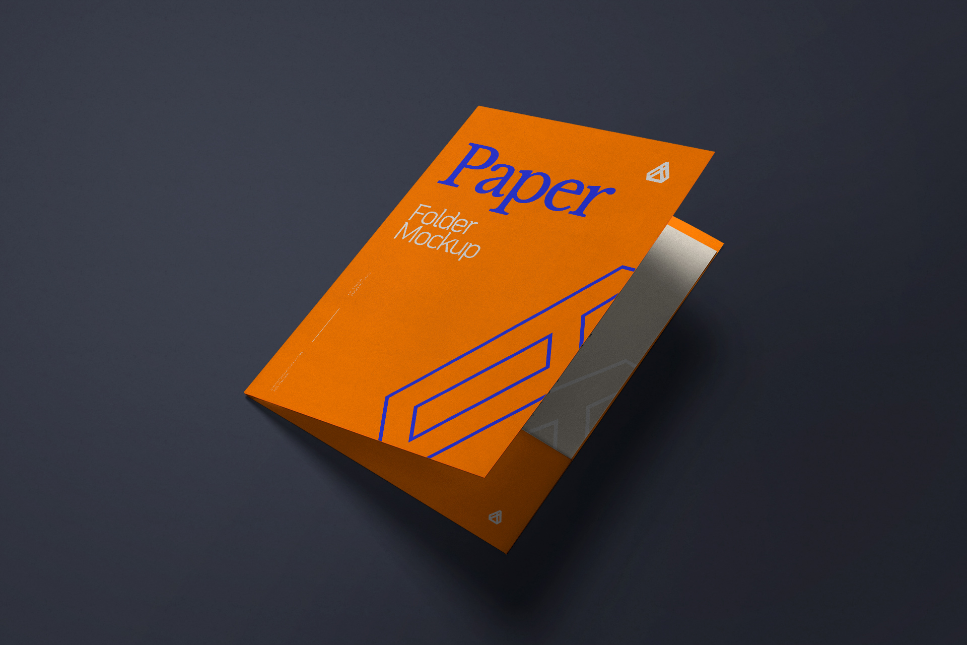 Realistic Paper Folder Mockup for Branding & Identity