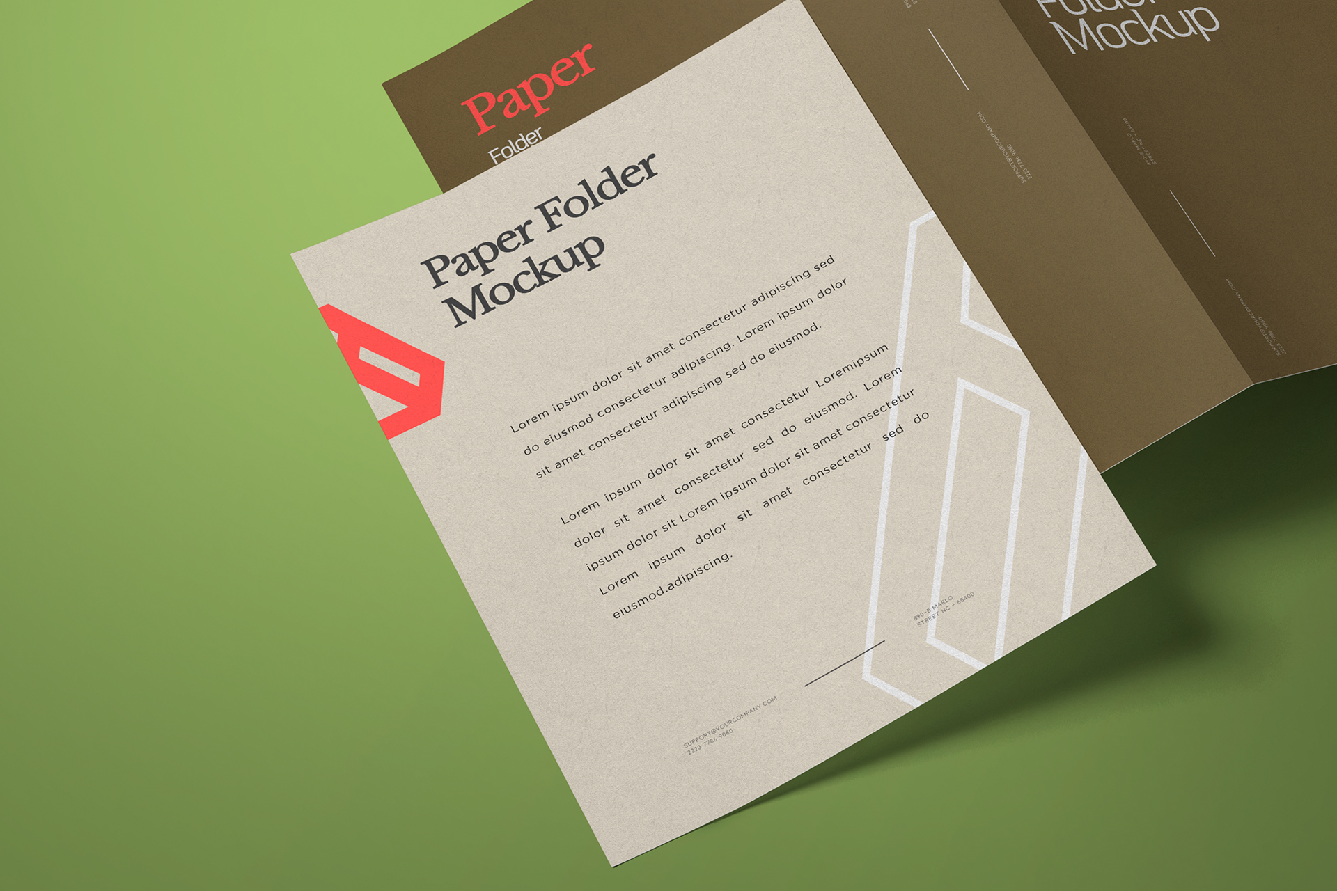 corporate stationery mock-up