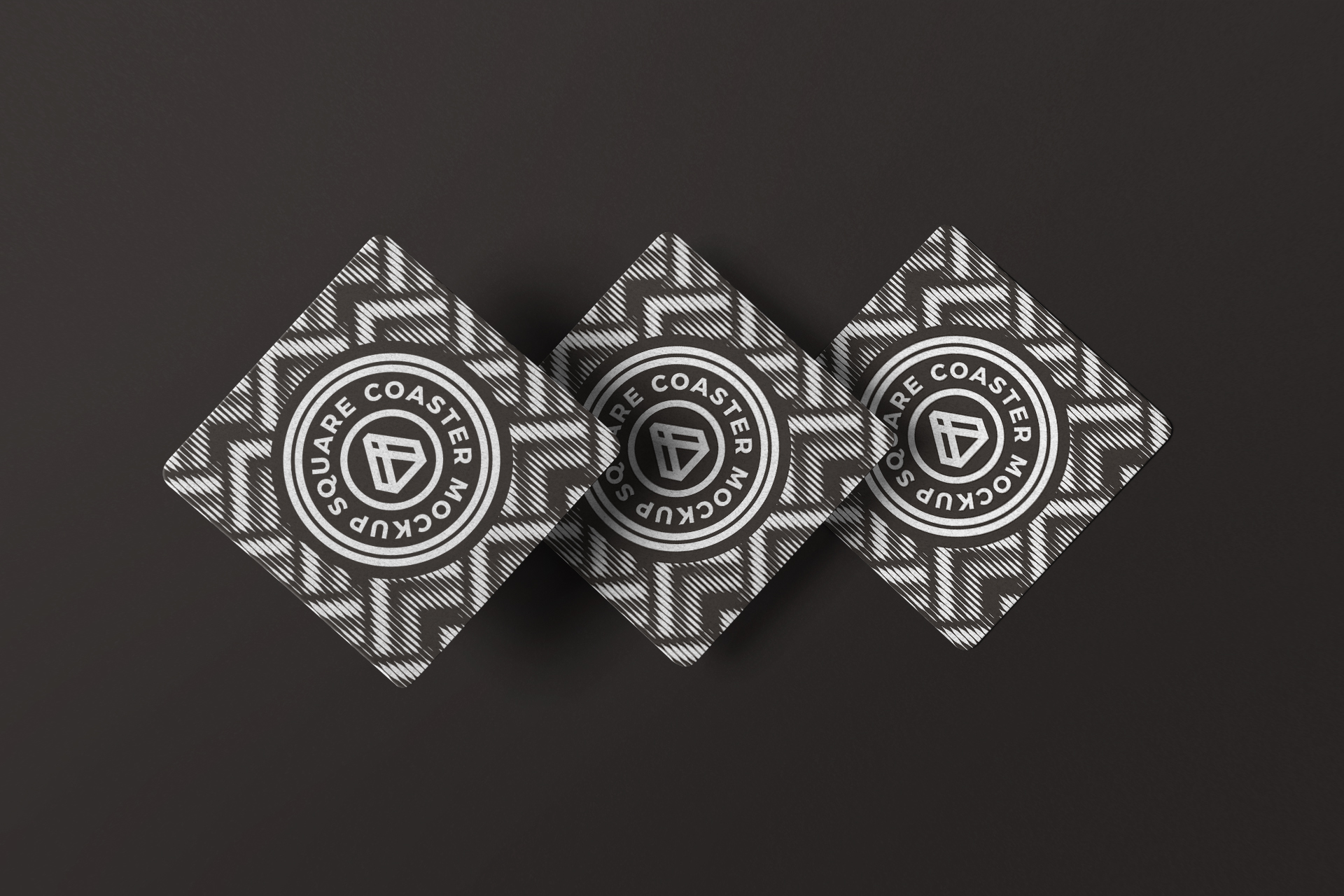 Luxury Square Coaster Mockup for High-End Branding