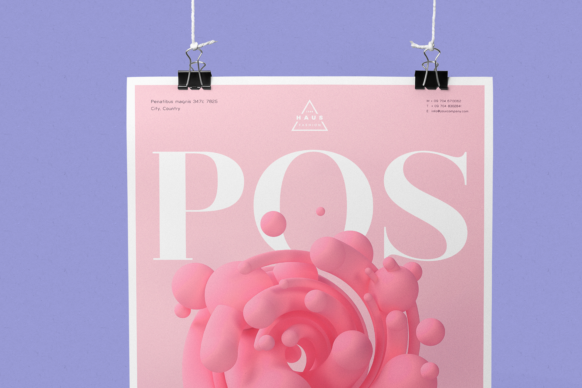 creative print poster mock-up