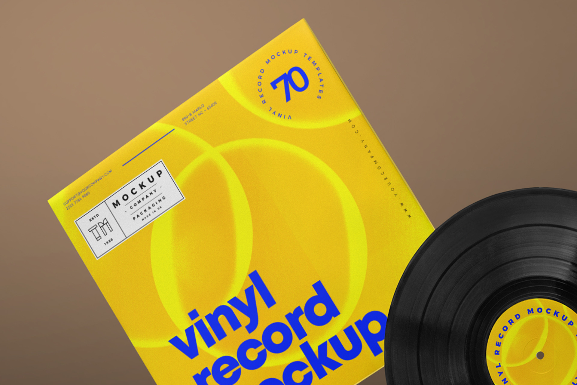 music branding mock-up