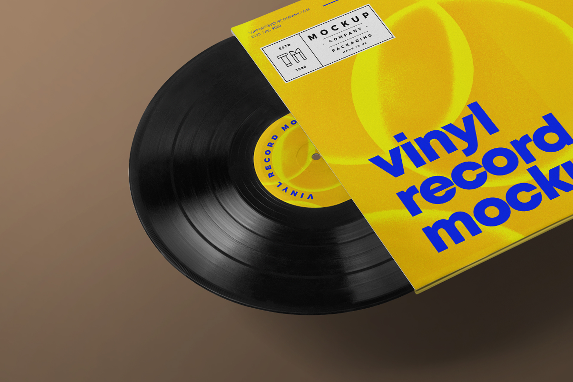 record mock-up