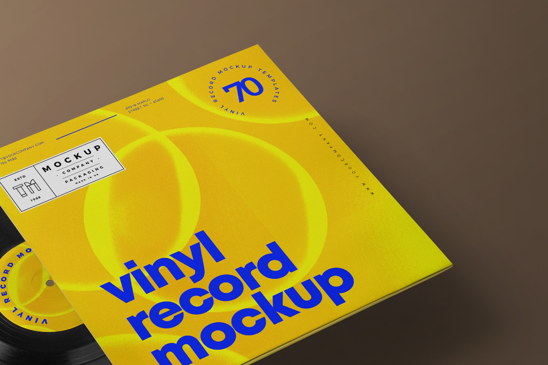 record mock-up