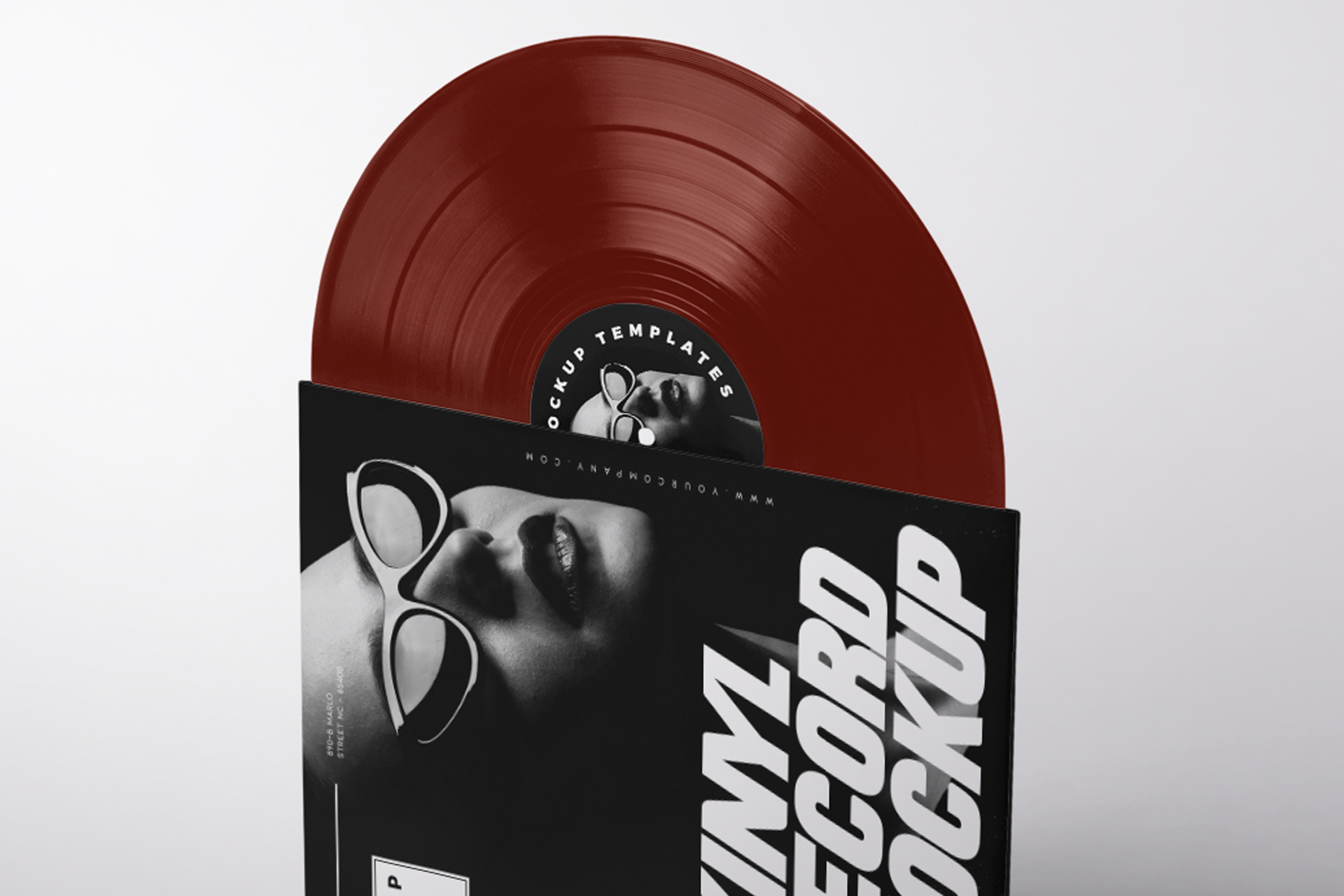 vinyl label mock-up