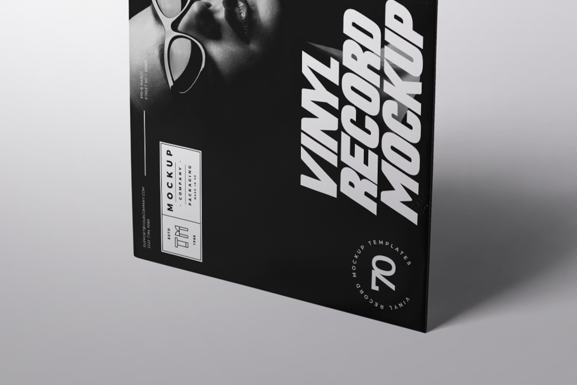 vinyl label mock-up