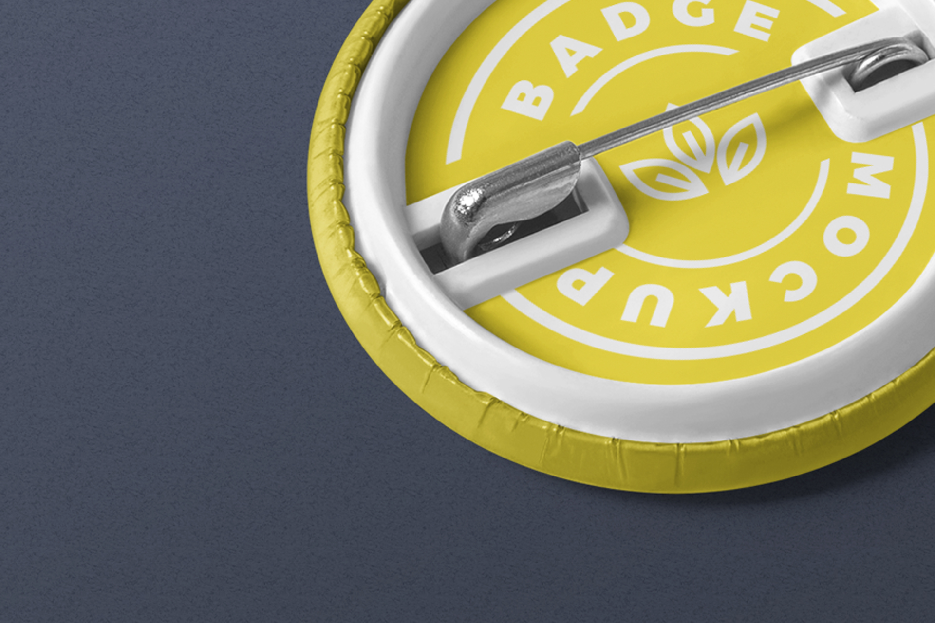 pin back badge mockup