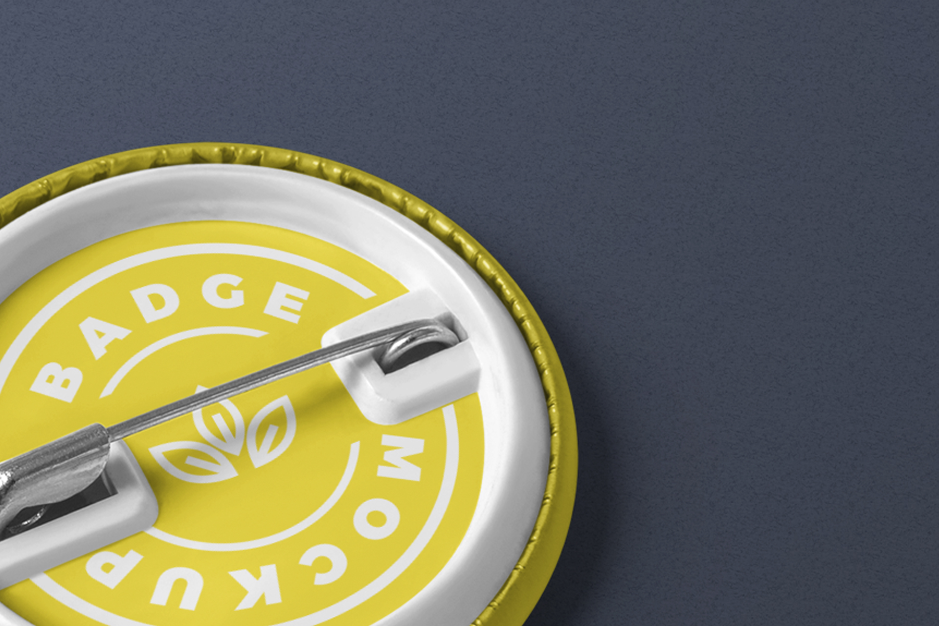 pin back badge mockup