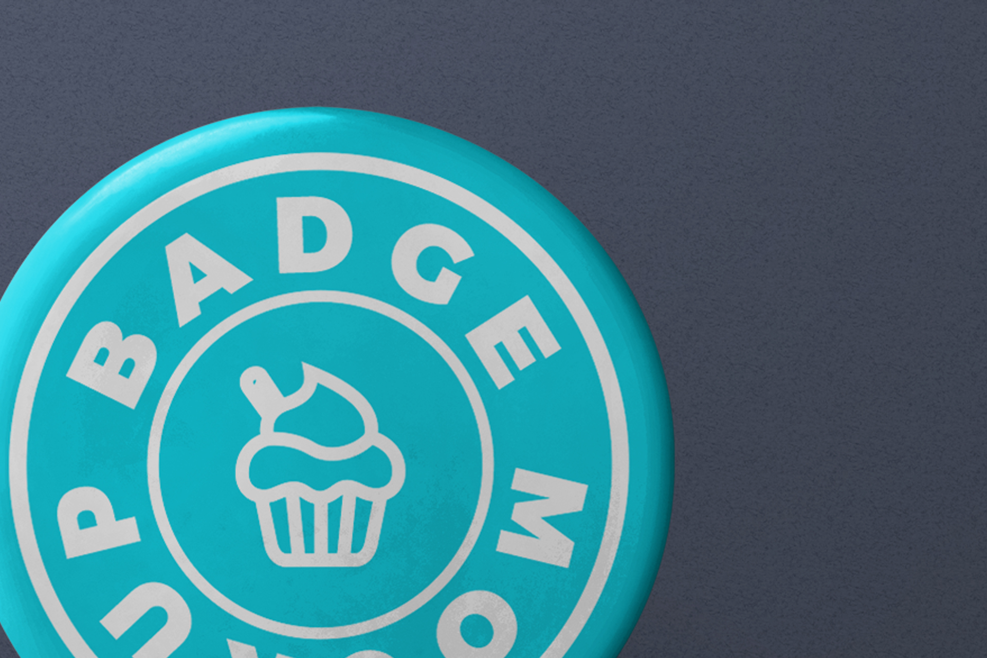 advertising pin button mock-up
