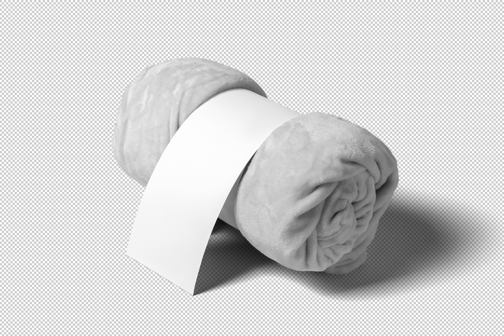 blanket label mockup