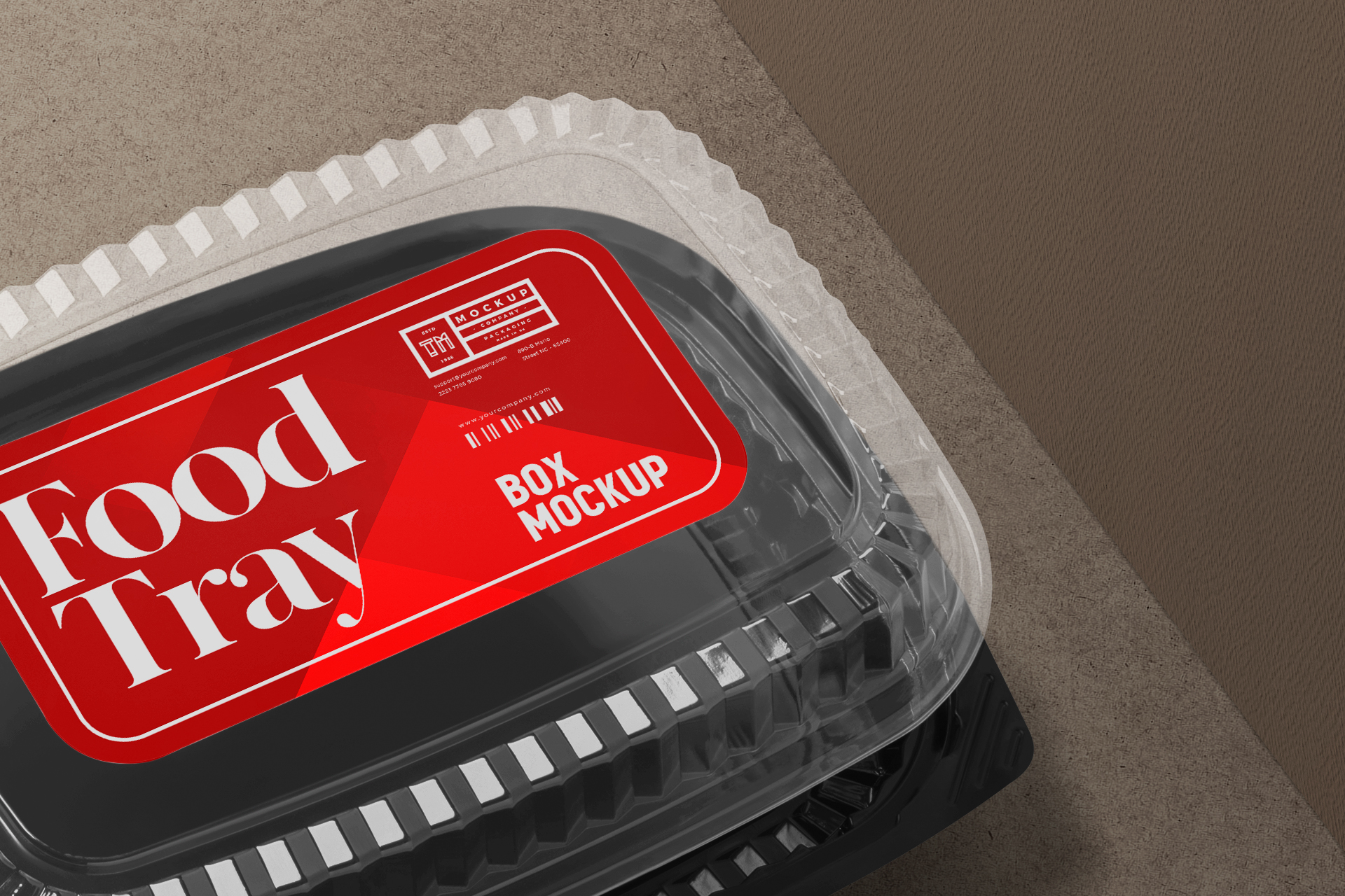 fast food tray mock-up