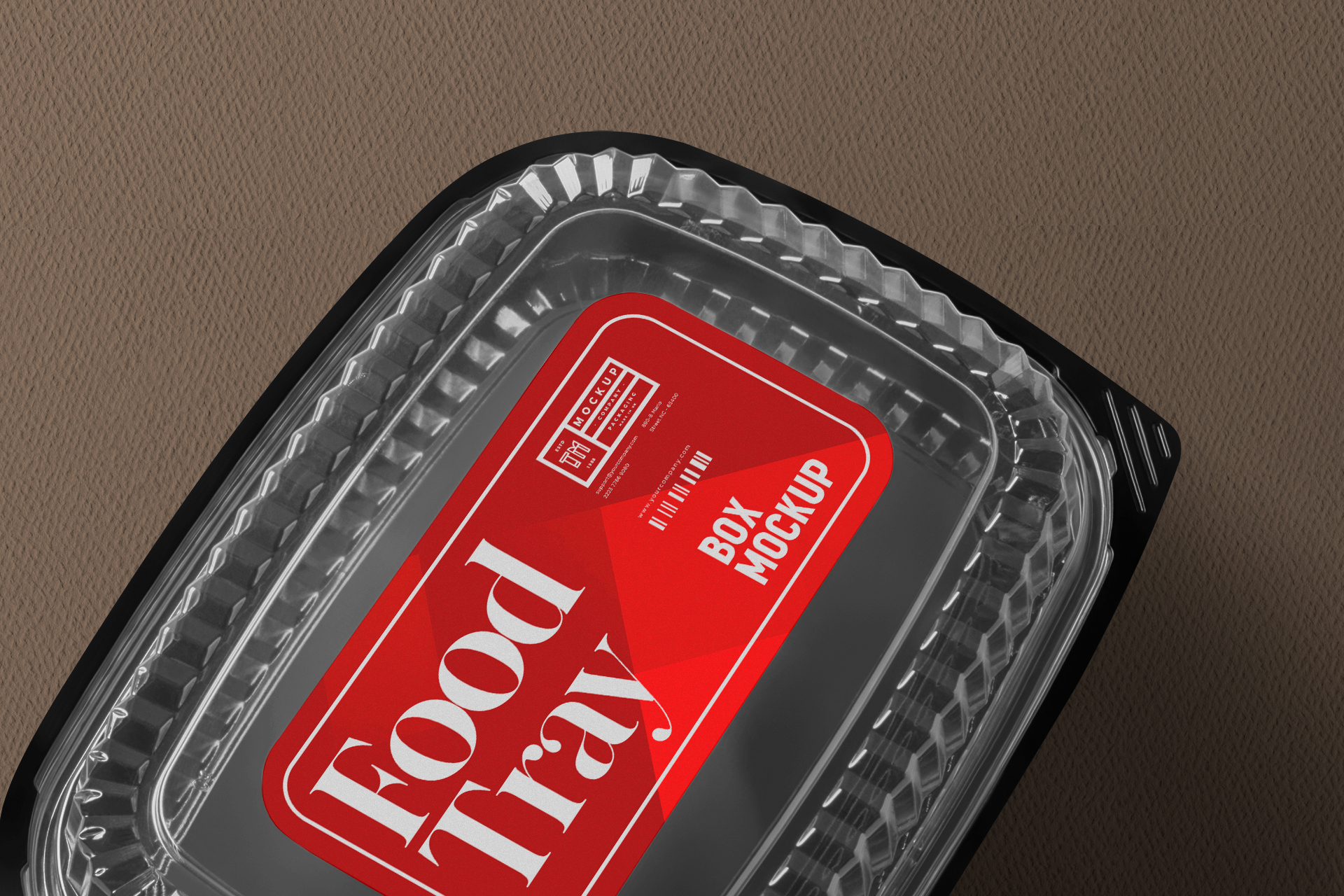 delivery food box mock-up