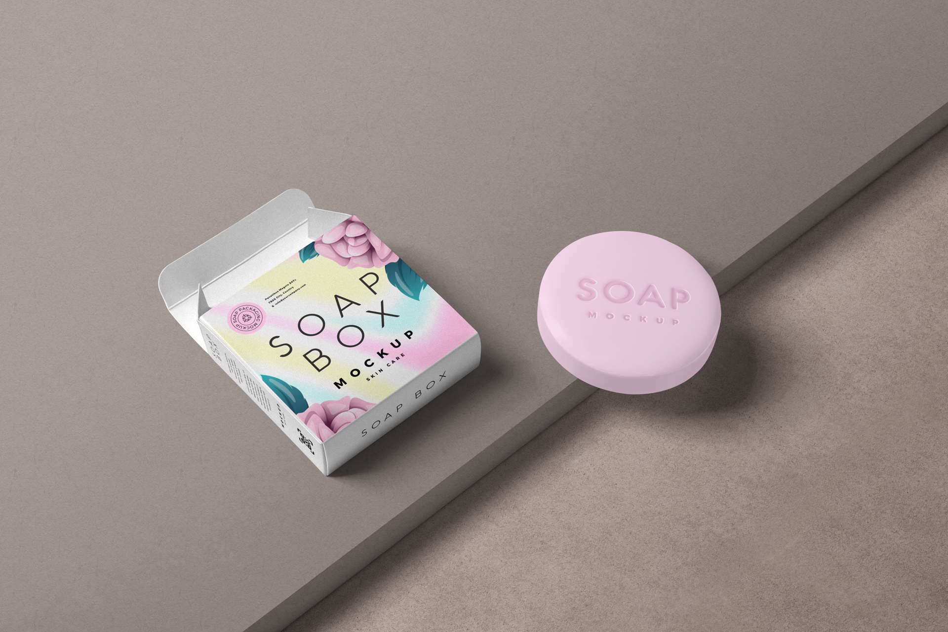 Luxury Soap Box Mockup – Photorealistic Display