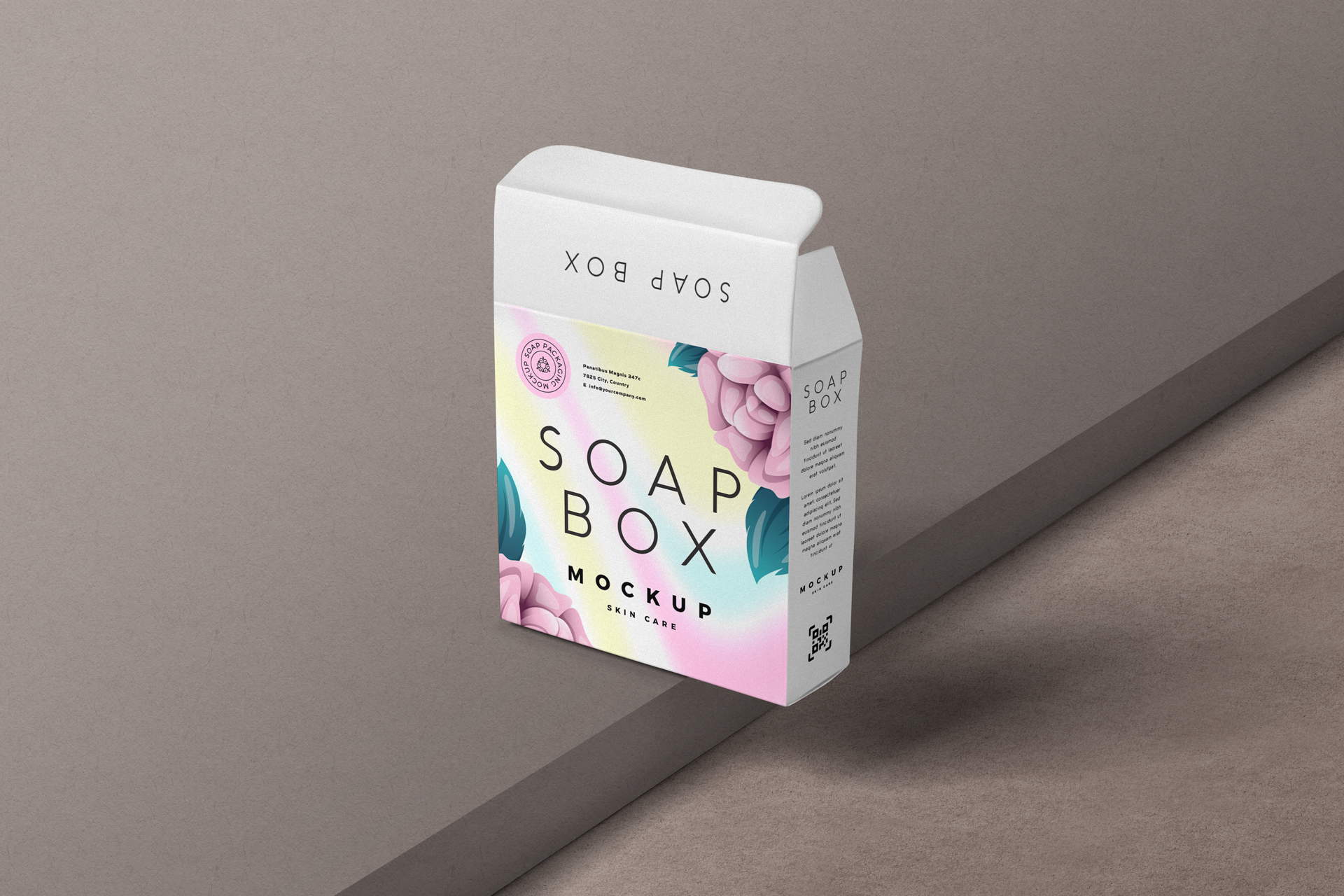 Minimal Soap Packaging Box Mockup – High Quality