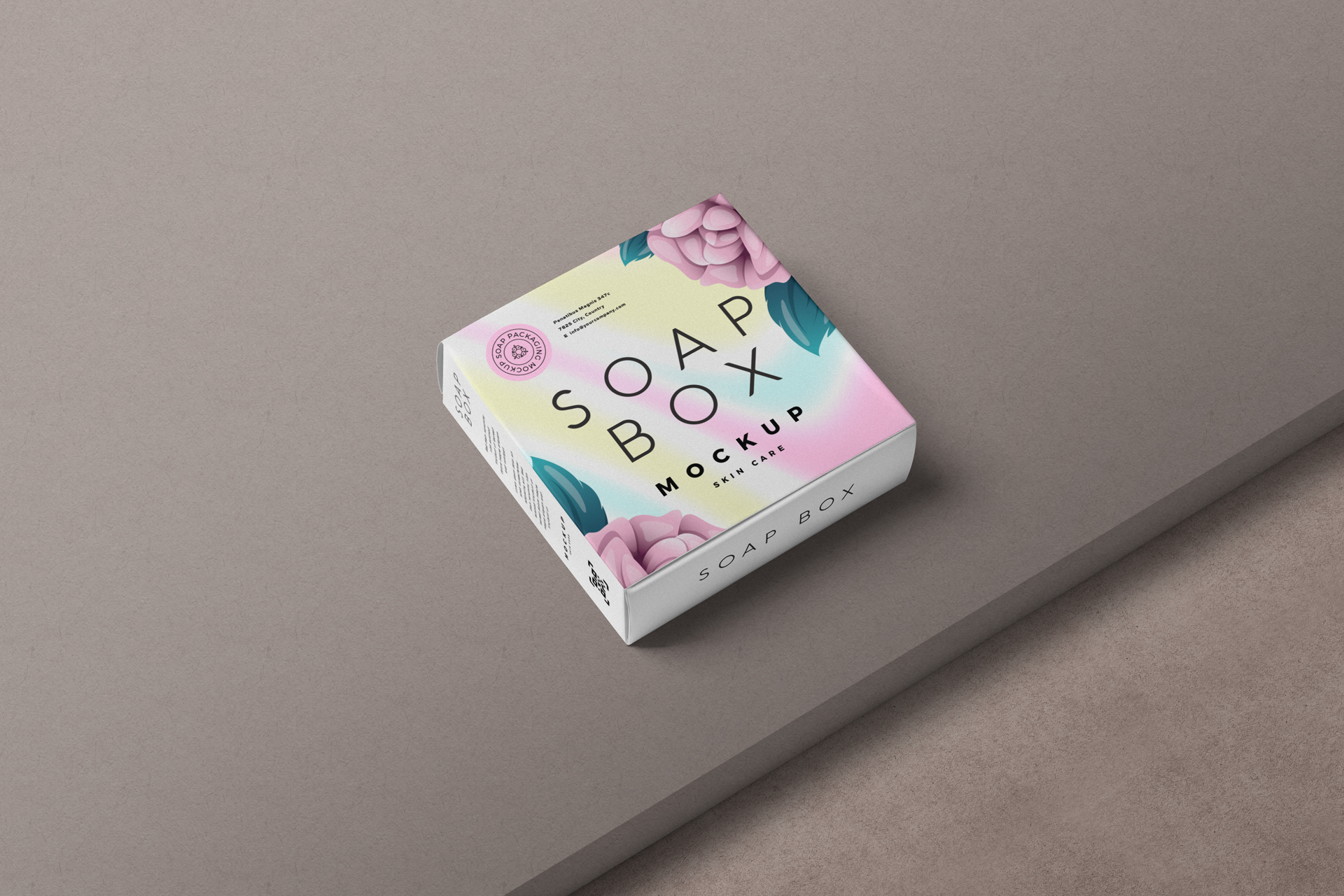 Realistic Soap Box Mockup – Elegant Branding