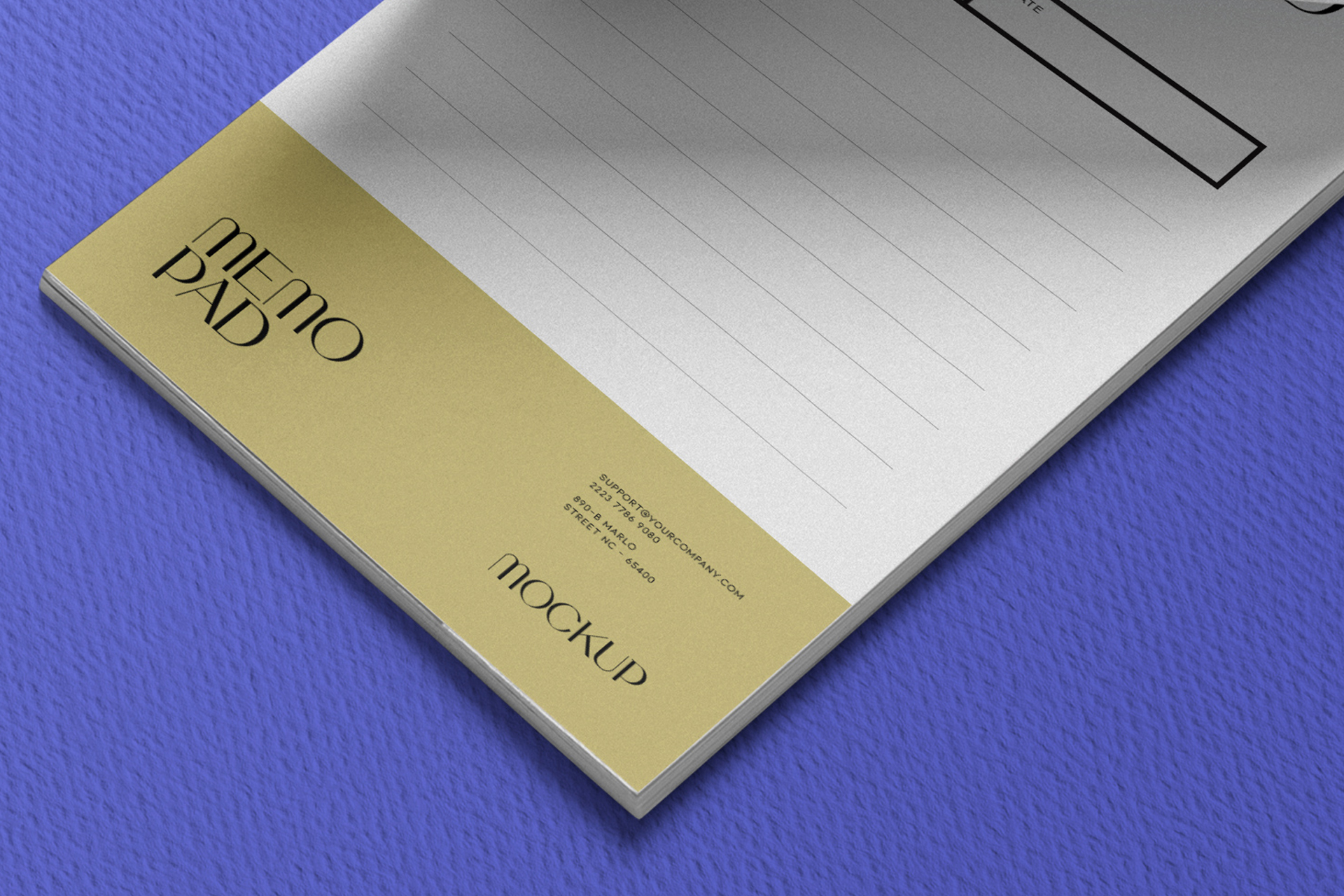 A5 memo pad design