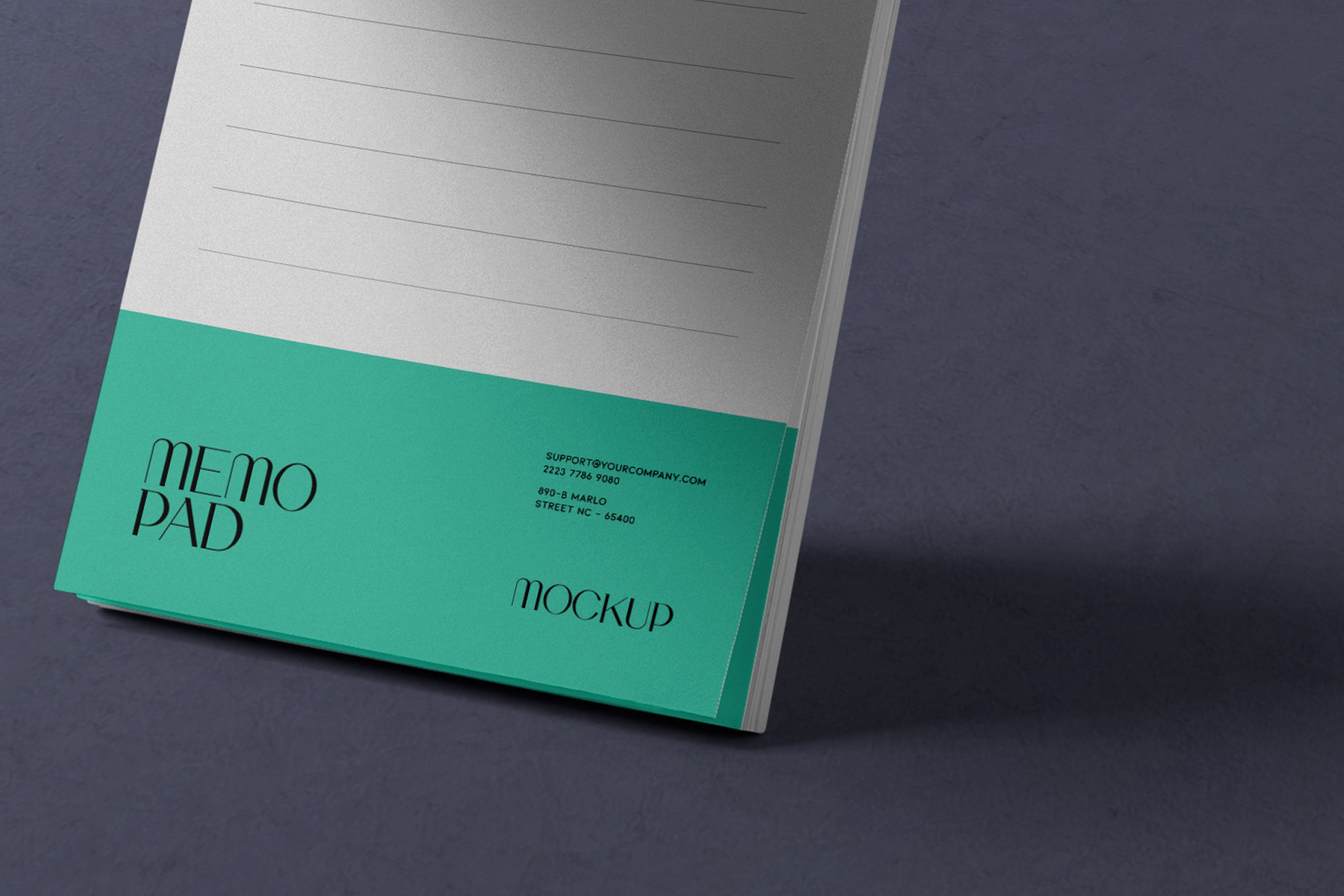 company note pad mock-up