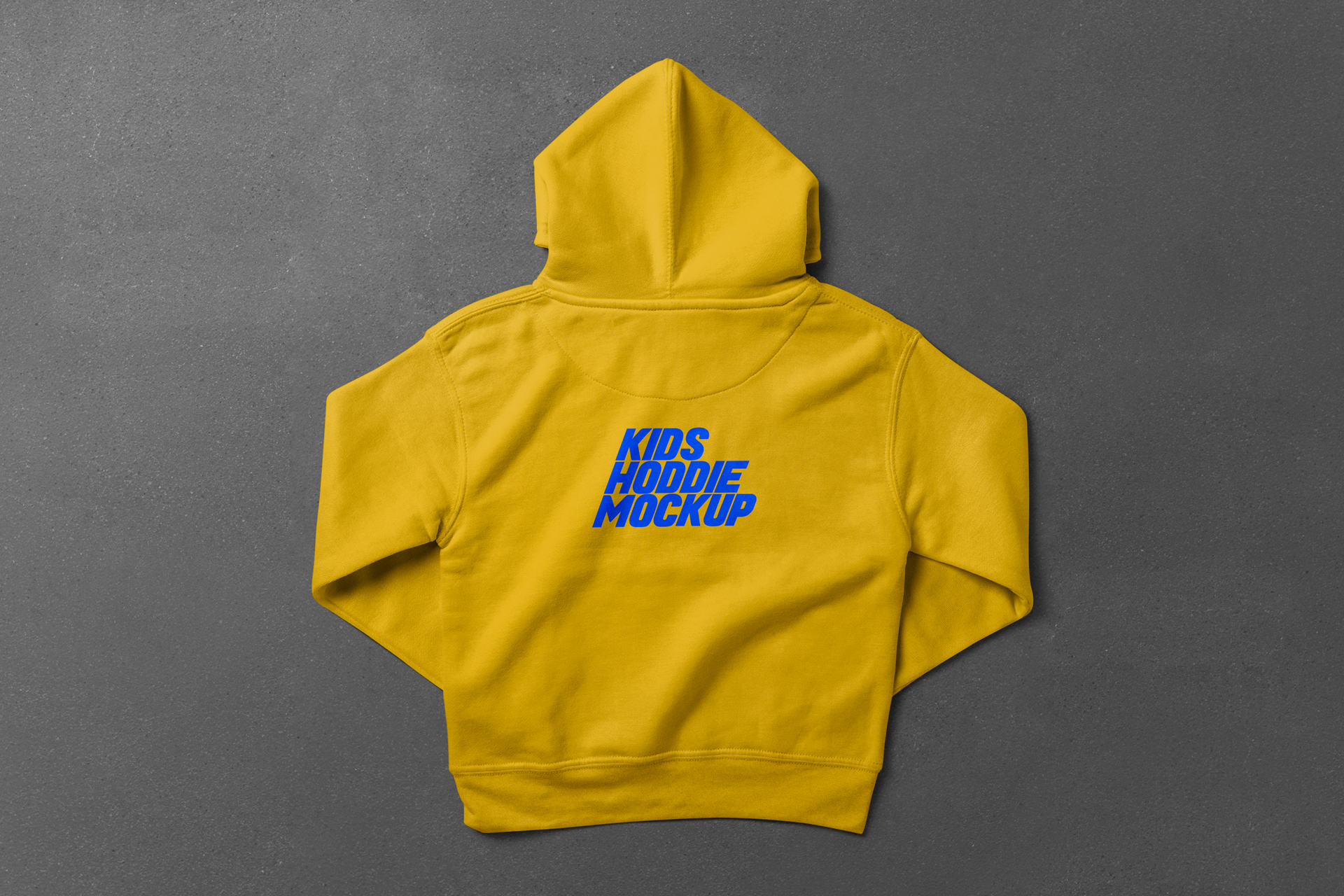 Classic Kids Hoodie Mockup with Folded Sleeves