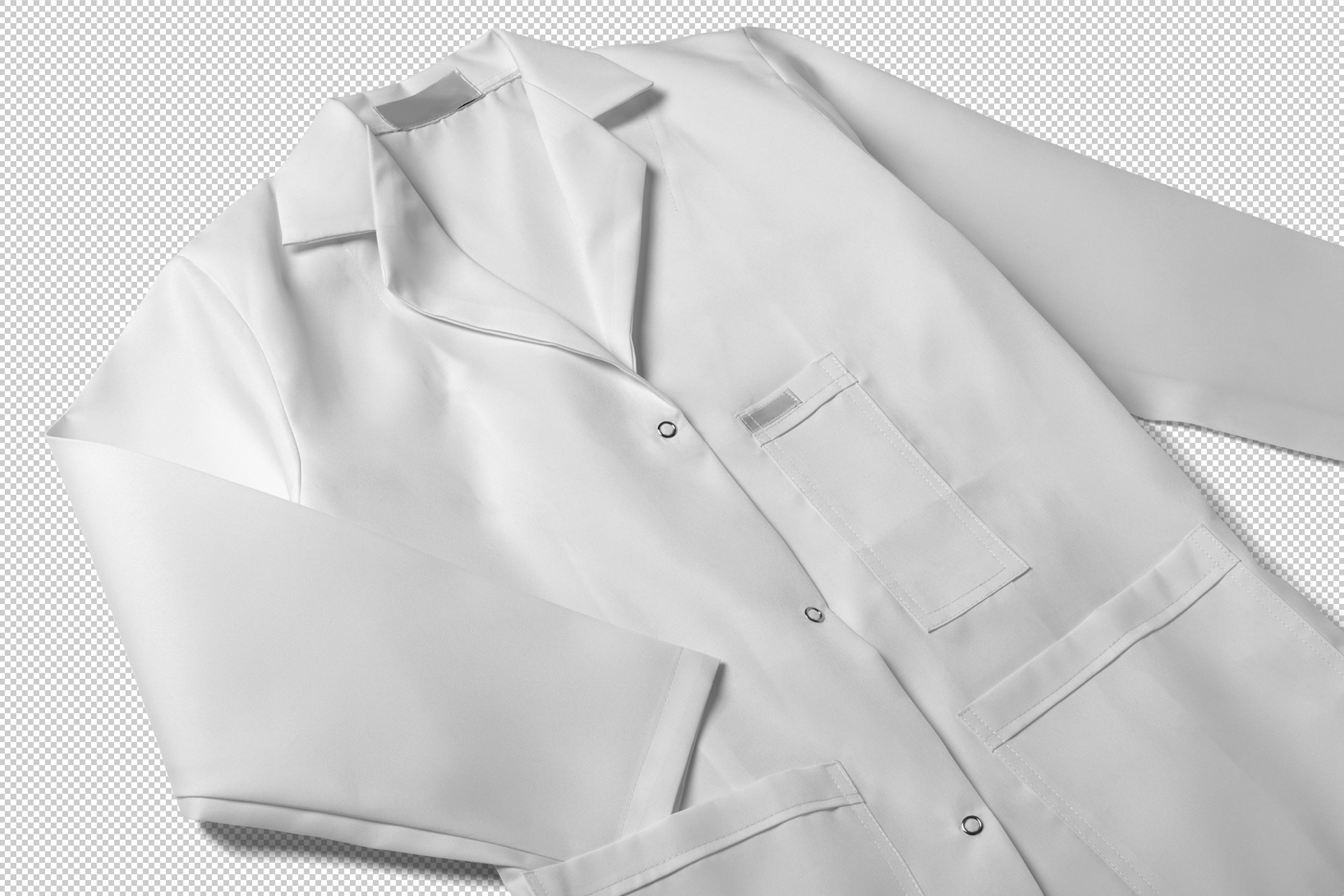 female lab coat mock-up