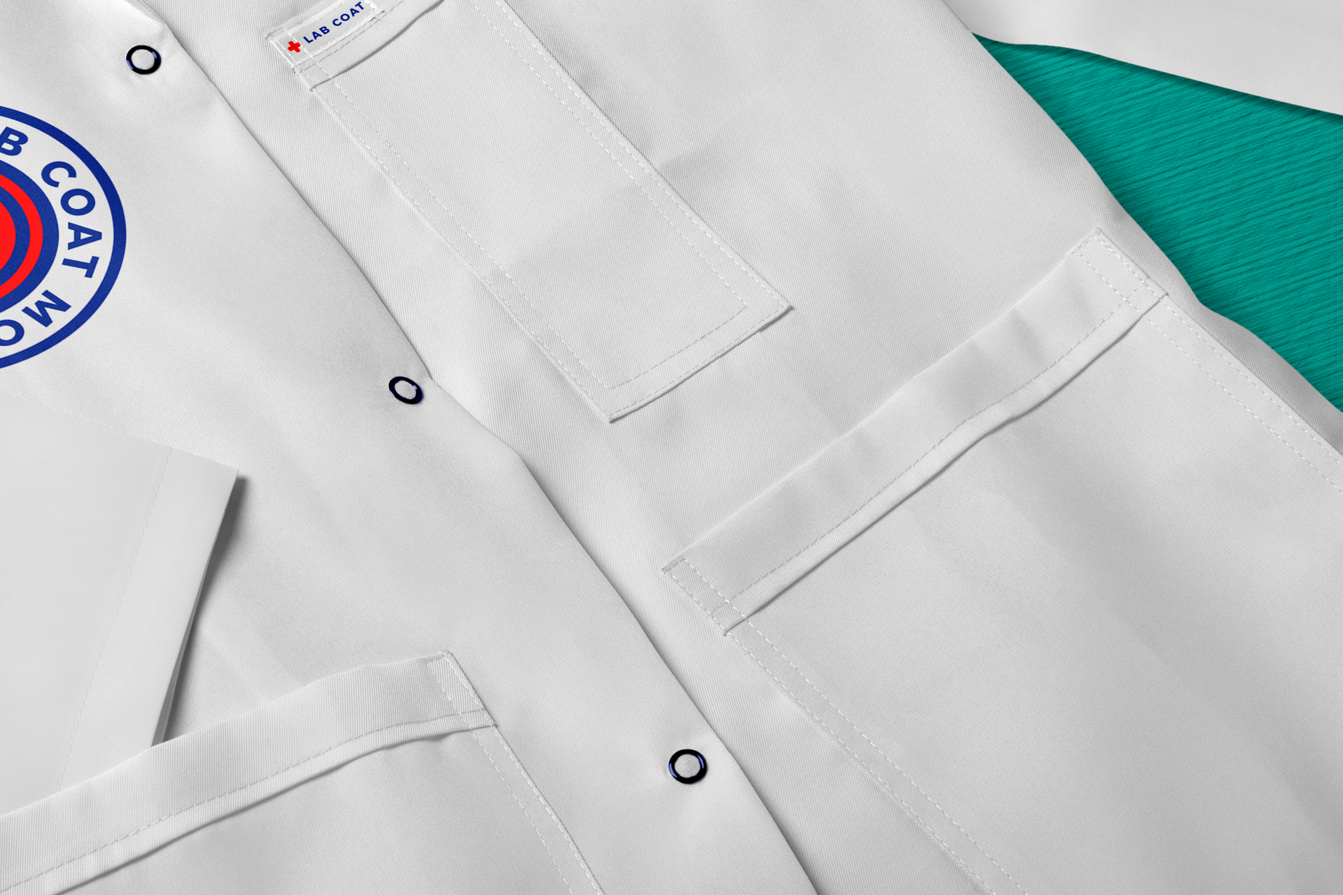female lab coat mock-up