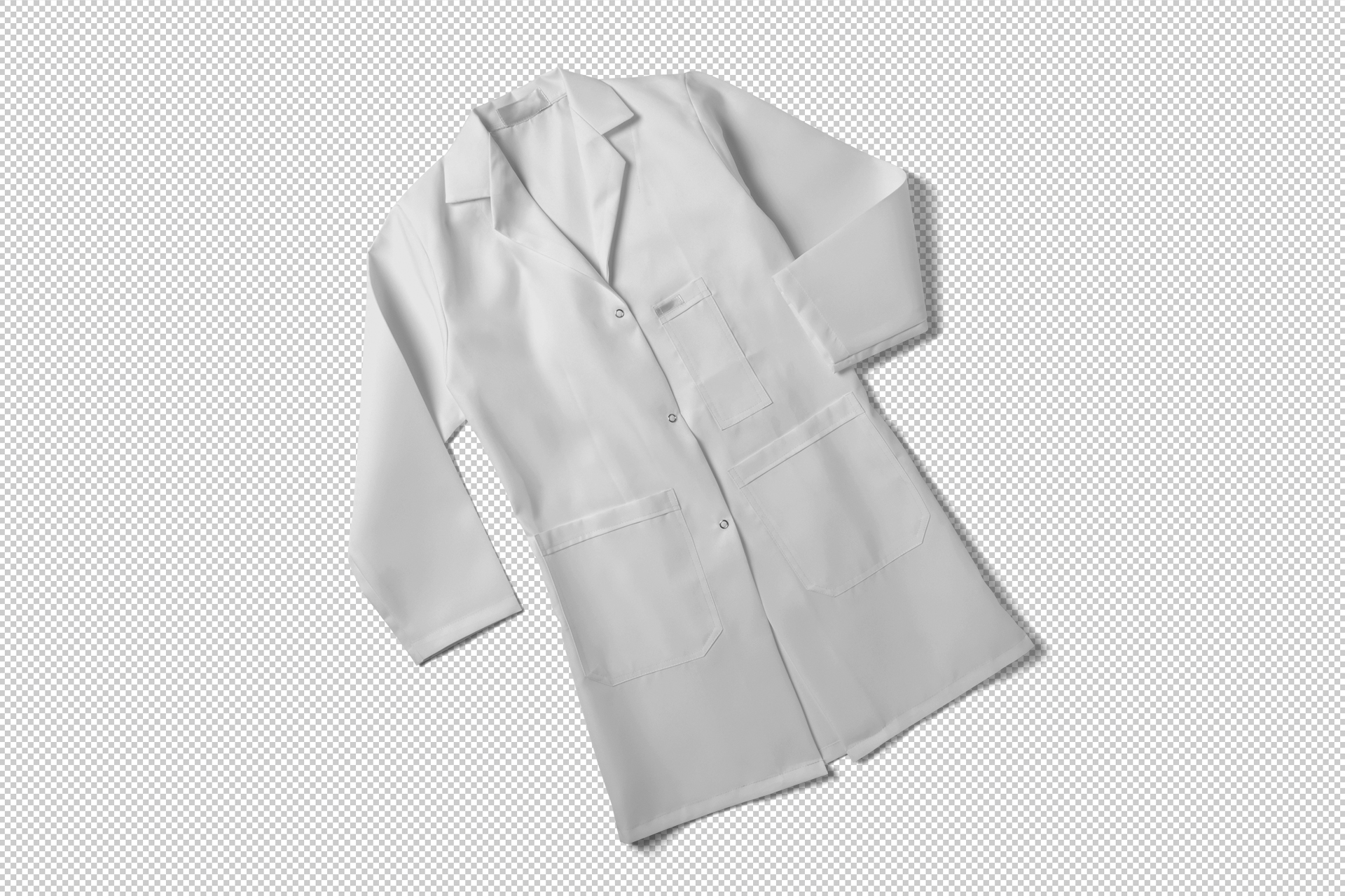 female lab coat mock-up